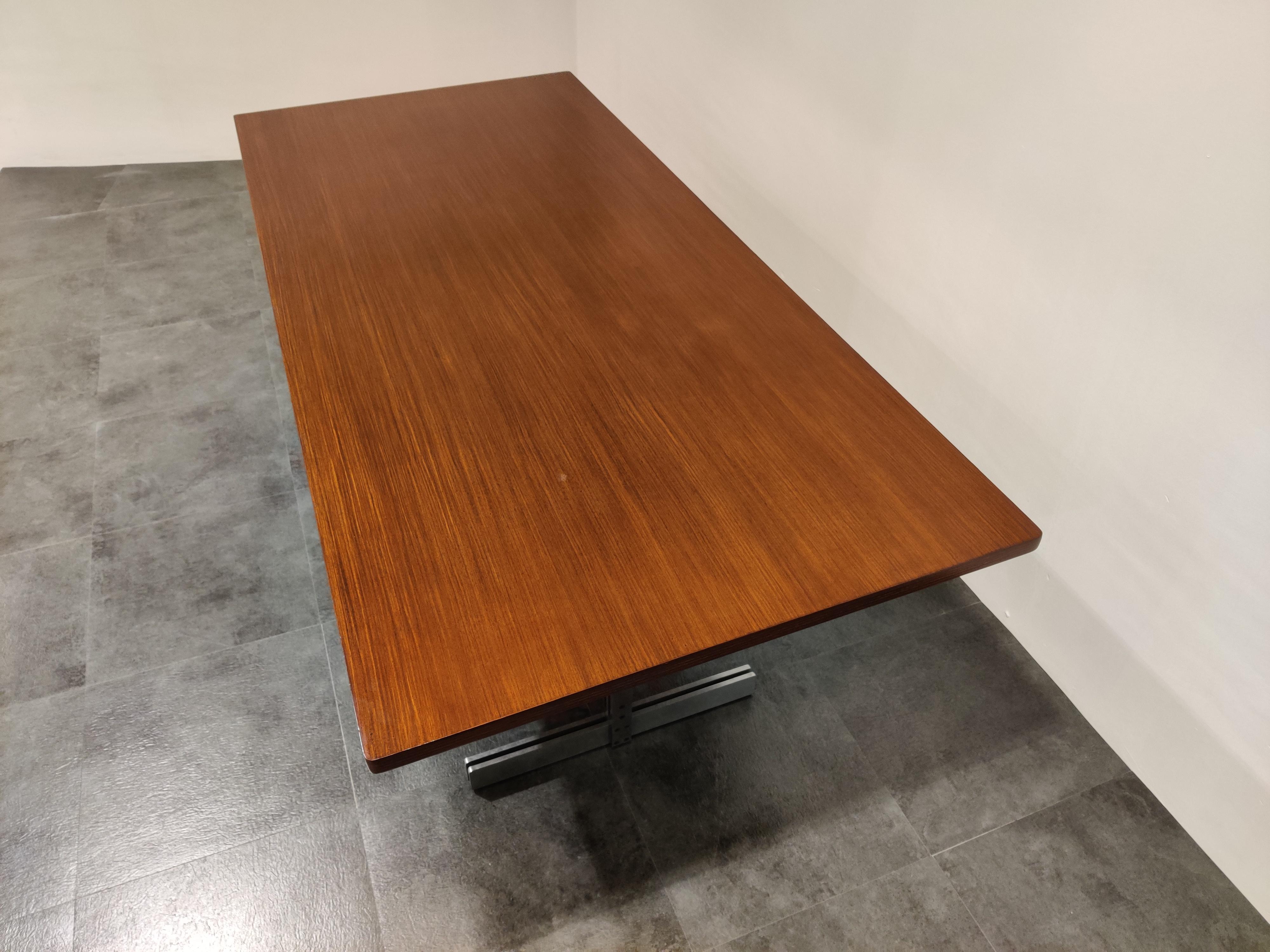 Dining Table by Jules Wabbes for Mobilier Universel, 1960s For Sale 2