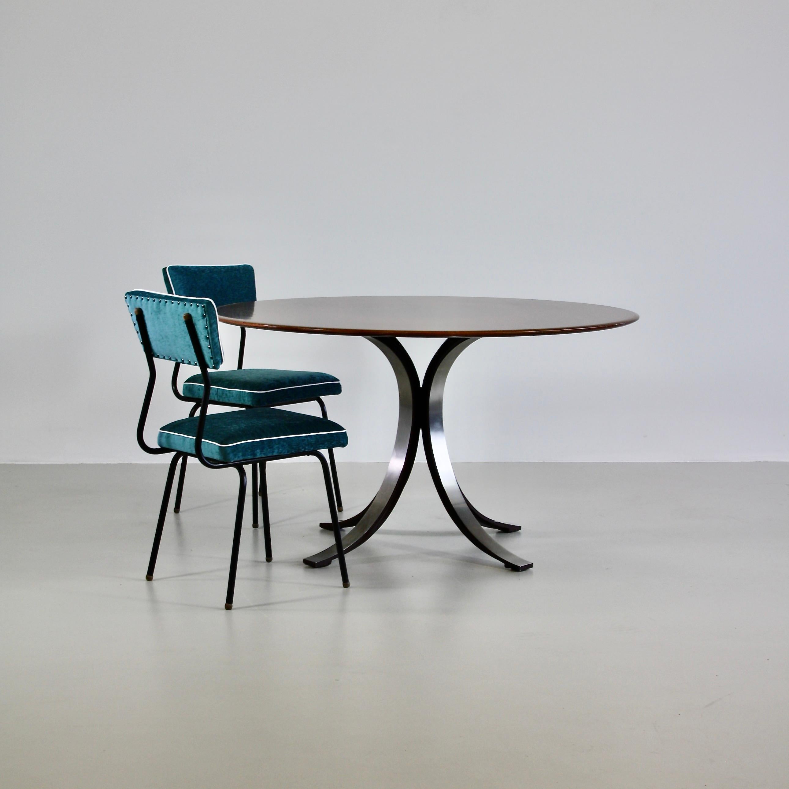 Dining Table by Osvaldo Borsani & Eugenio Gerli with Wooden Top, 1963-1964 In Good Condition In Berlin, Berlin
