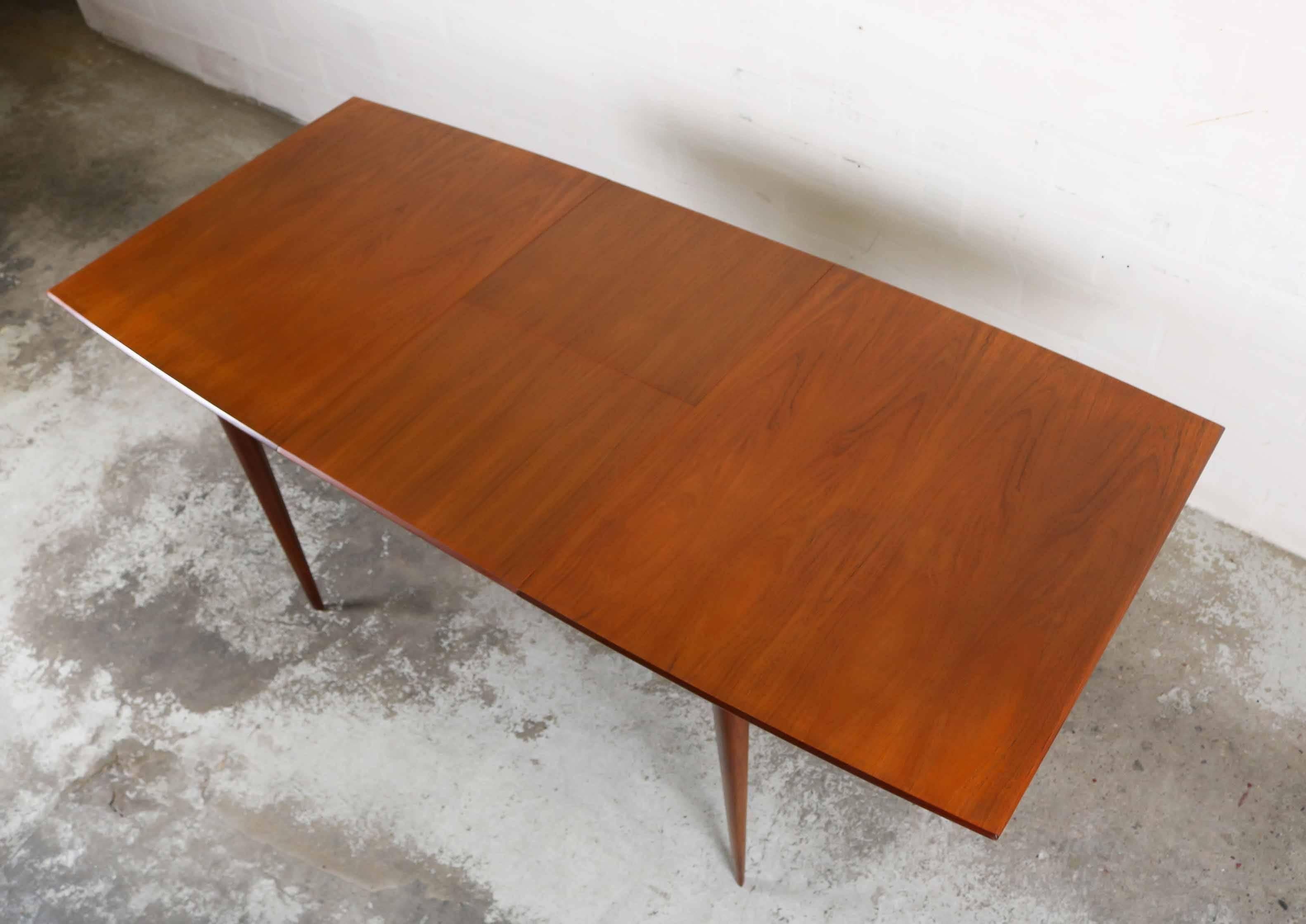 Teak Dining Table by Oswald Vermaercke For Sale