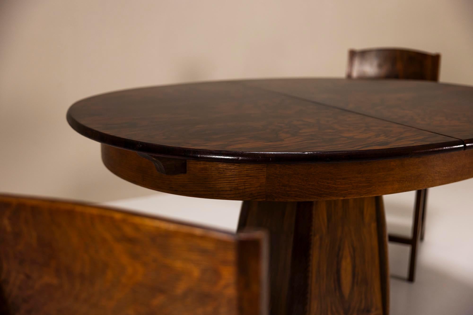 Mesa de comedor de Paul Bromberg para Pander, Países Bajos 1927 en venta 4