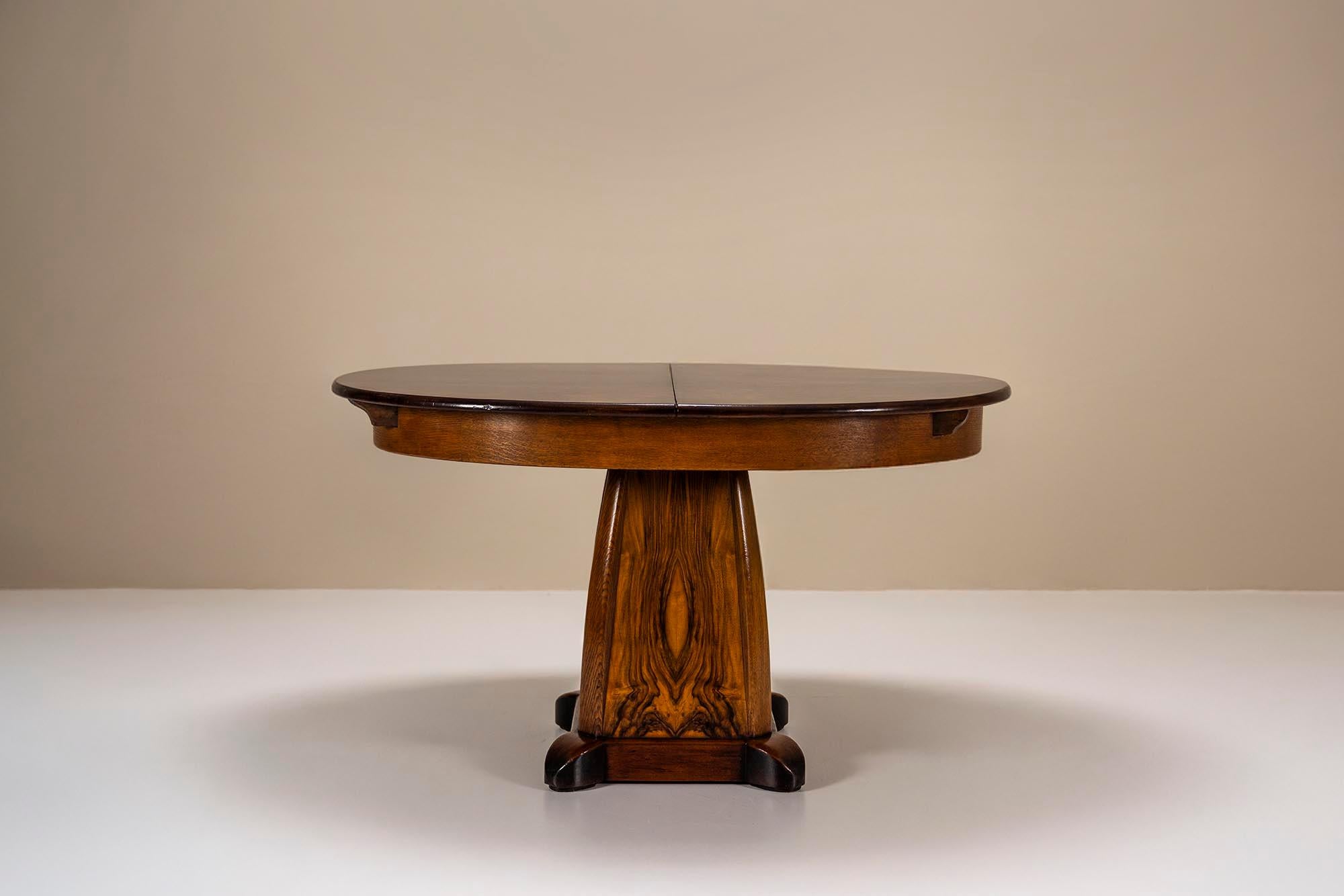 Mesa de comedor de Paul Bromberg para Pander, Países Bajos 1927 Ébano en venta