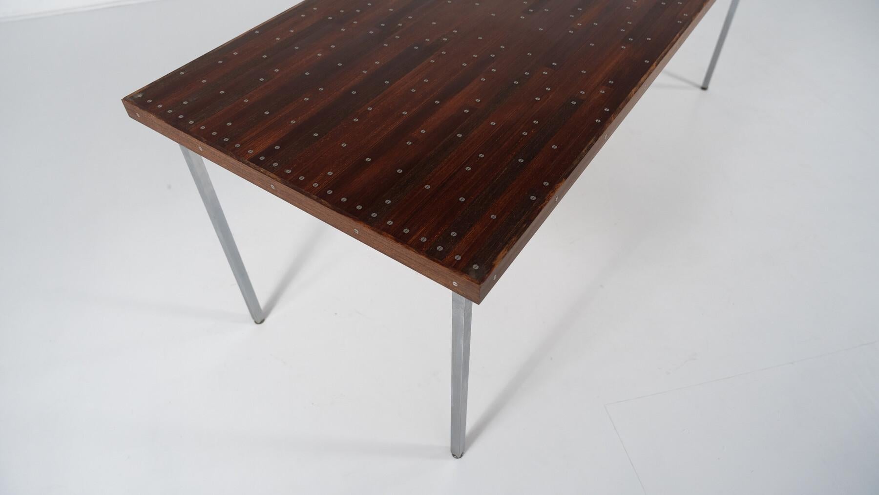 Dining Table by Philippe Neerman for Decoene from The National Library For Sale 8