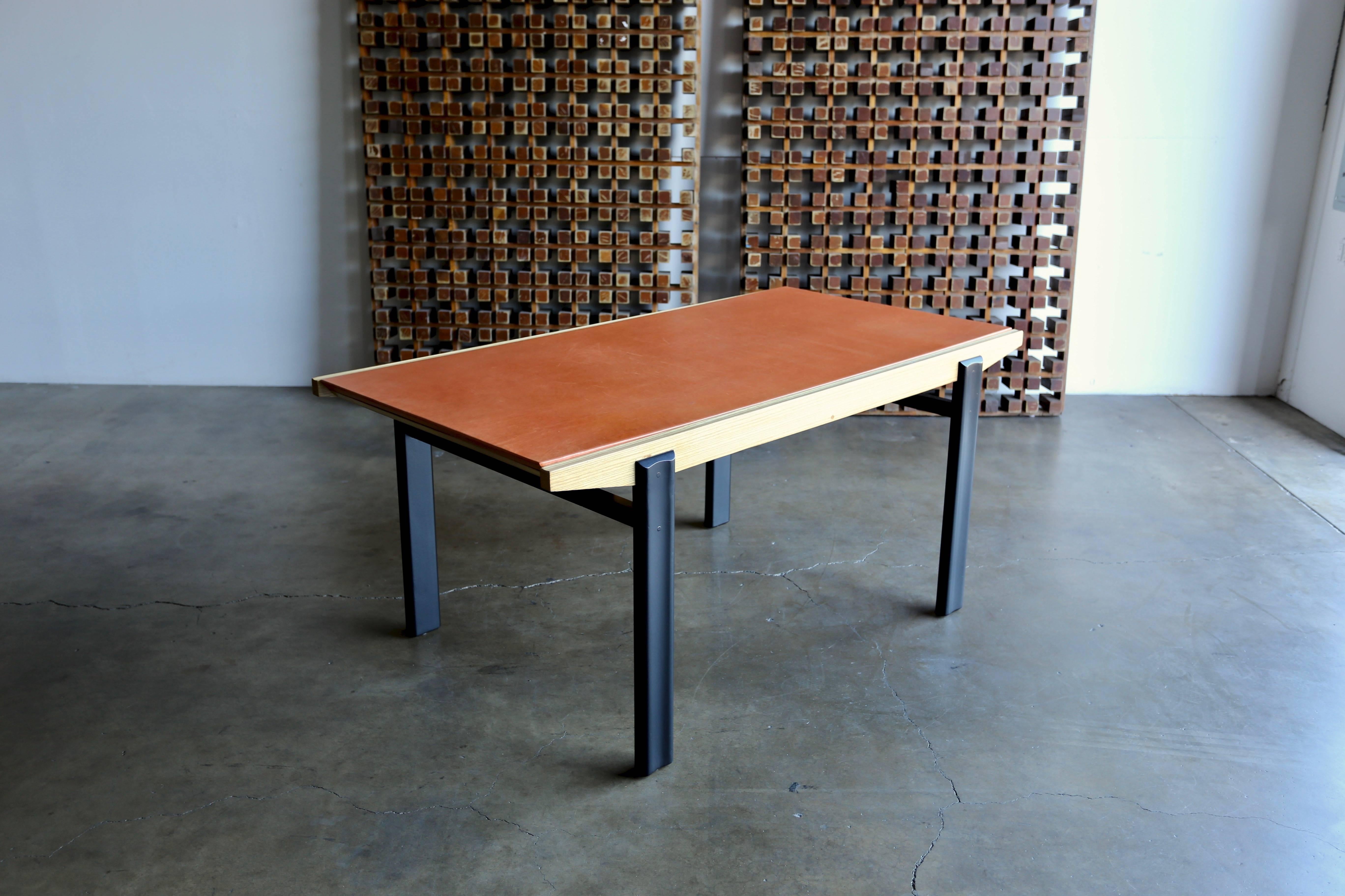 Enameled Dining Table by Pierre Gauriche for Airborne International