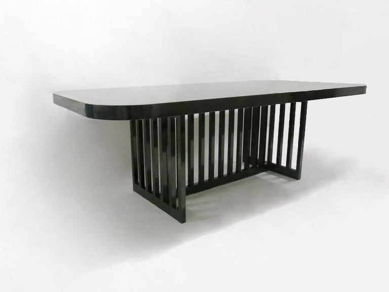 Wood Dining Table by Richard Meier for Knoll, 1982 For Sale