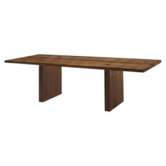 Tavolo da pranzo di Riva 1920, noce americano massiccio, design moderno, 2024