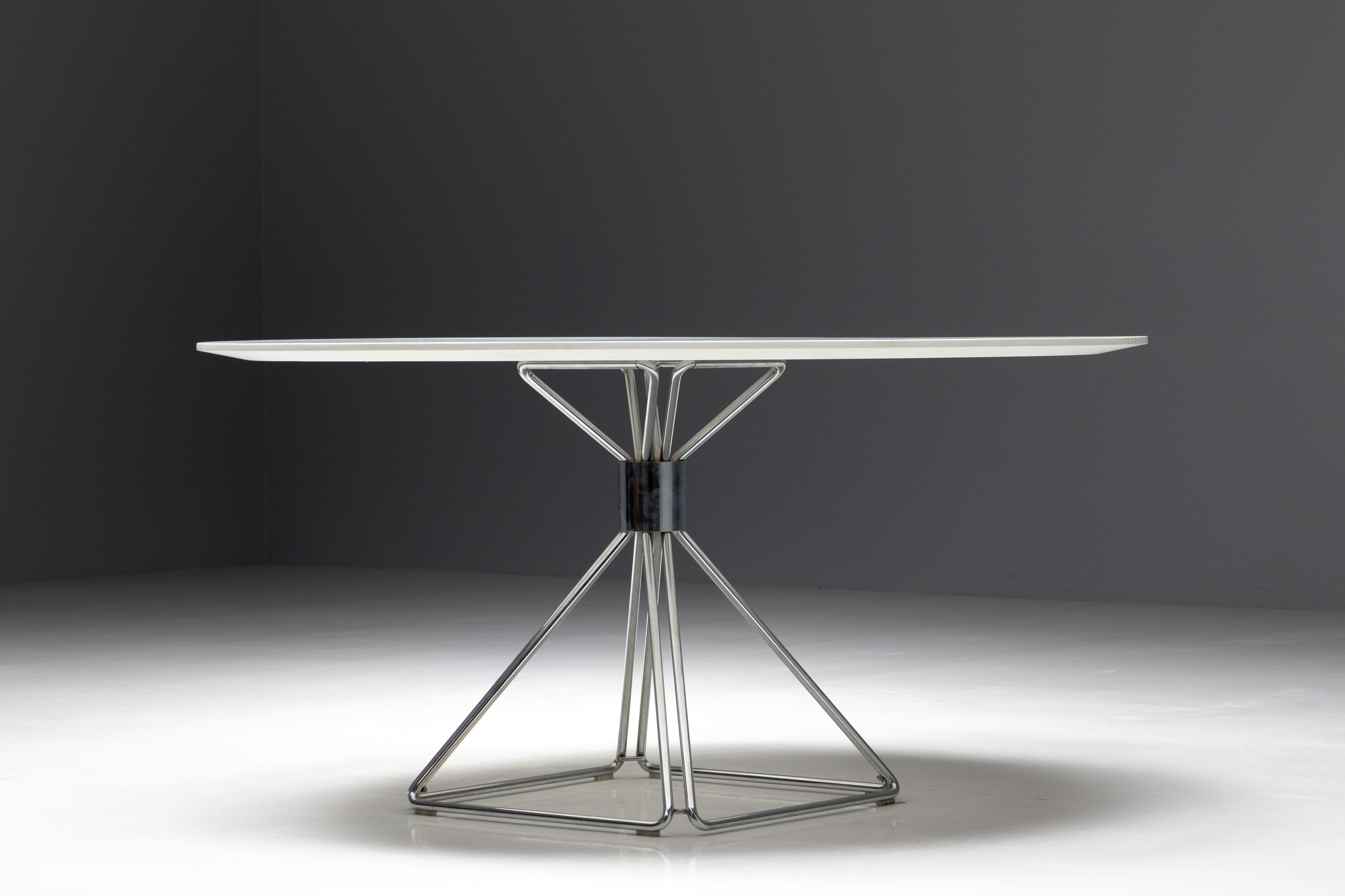 Dining Table by Rudi Verhelst for Novalux, Belgium, 1970s In Excellent Condition For Sale In Antwerp, BE