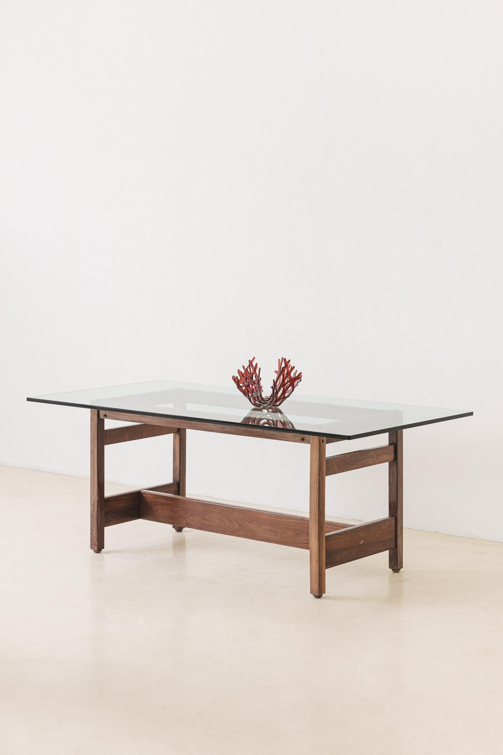 Mid-Century Modern Table de salle à manger par Sergio Rodrigues, Brazilian Midcentury Design en vente
