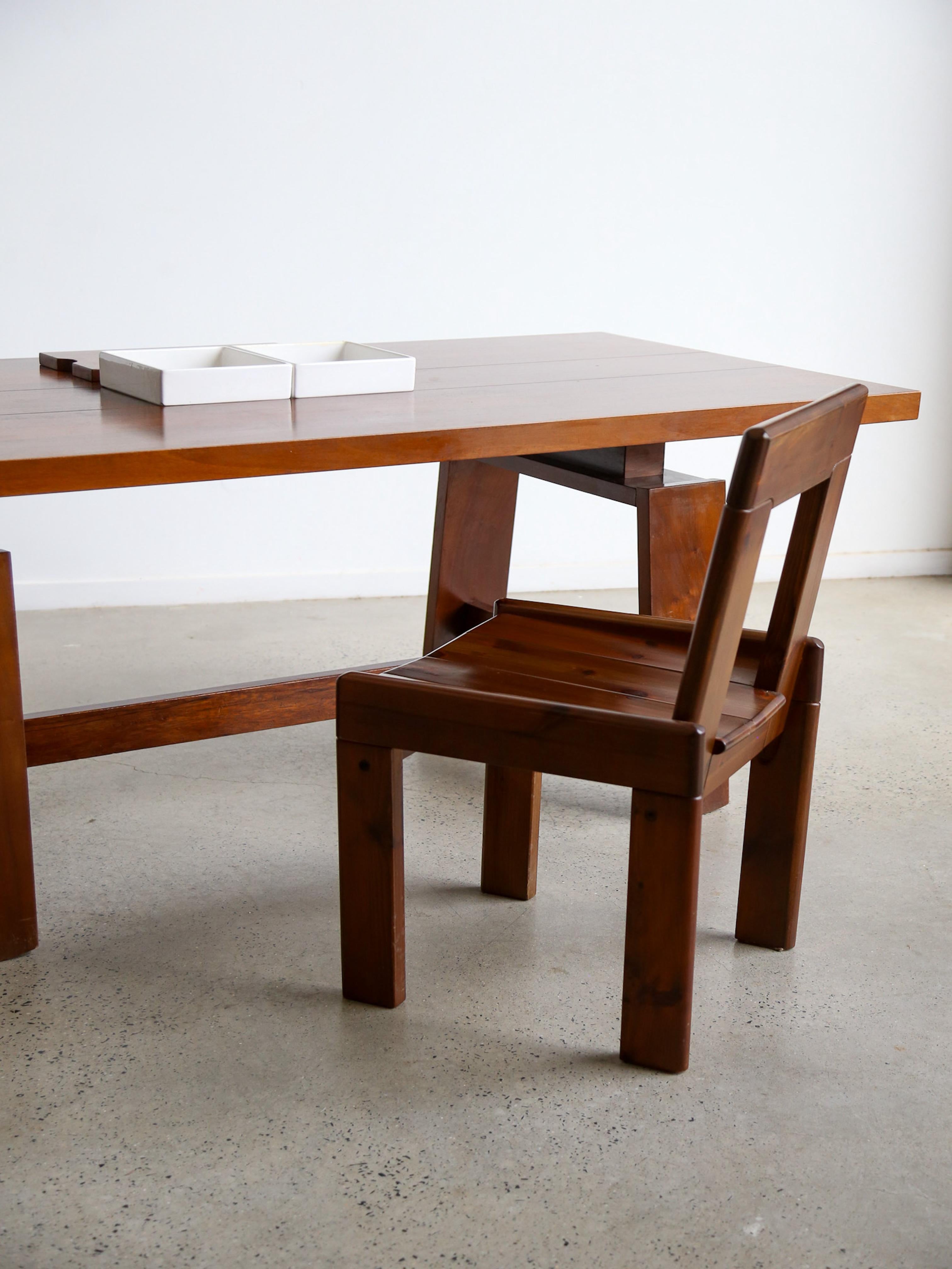 Bois Table de salle à manger Silvio Coppola pour Bernini Mod 611 en vente