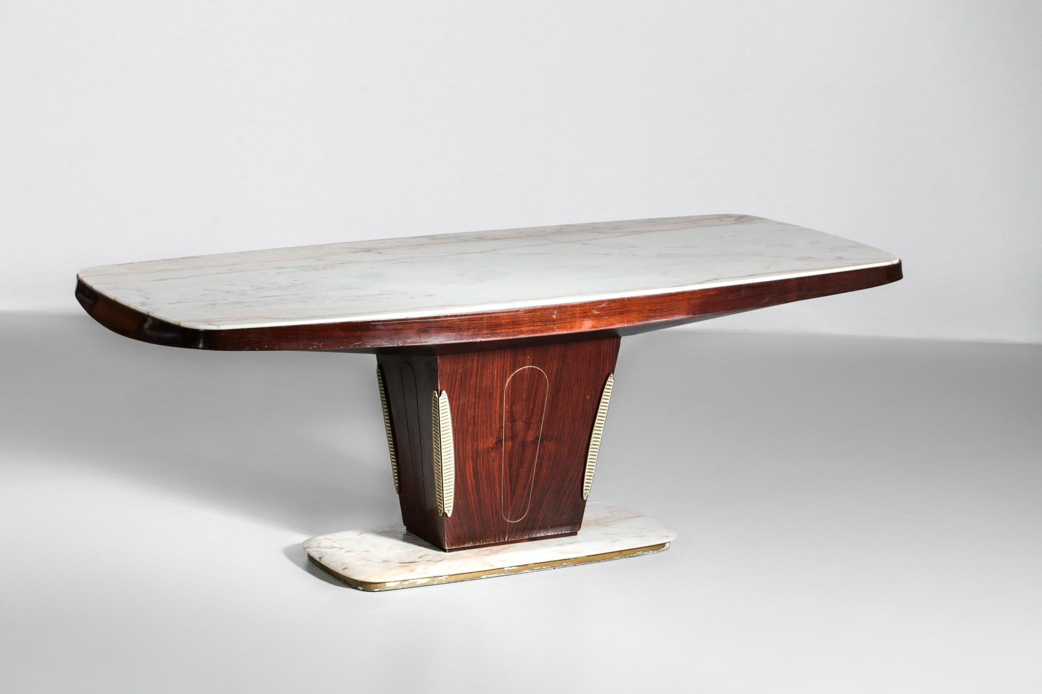 Marble Dining Table by Vittorio Dassi 1960s Italian Design