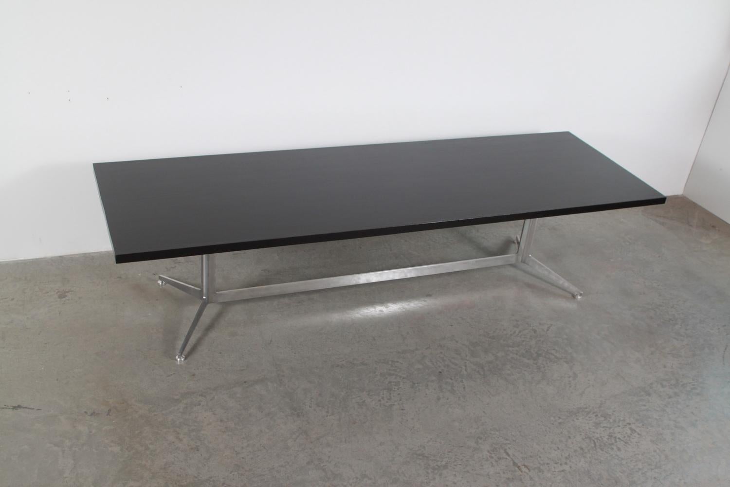 Polished Large Dining Table by Ward Bennett