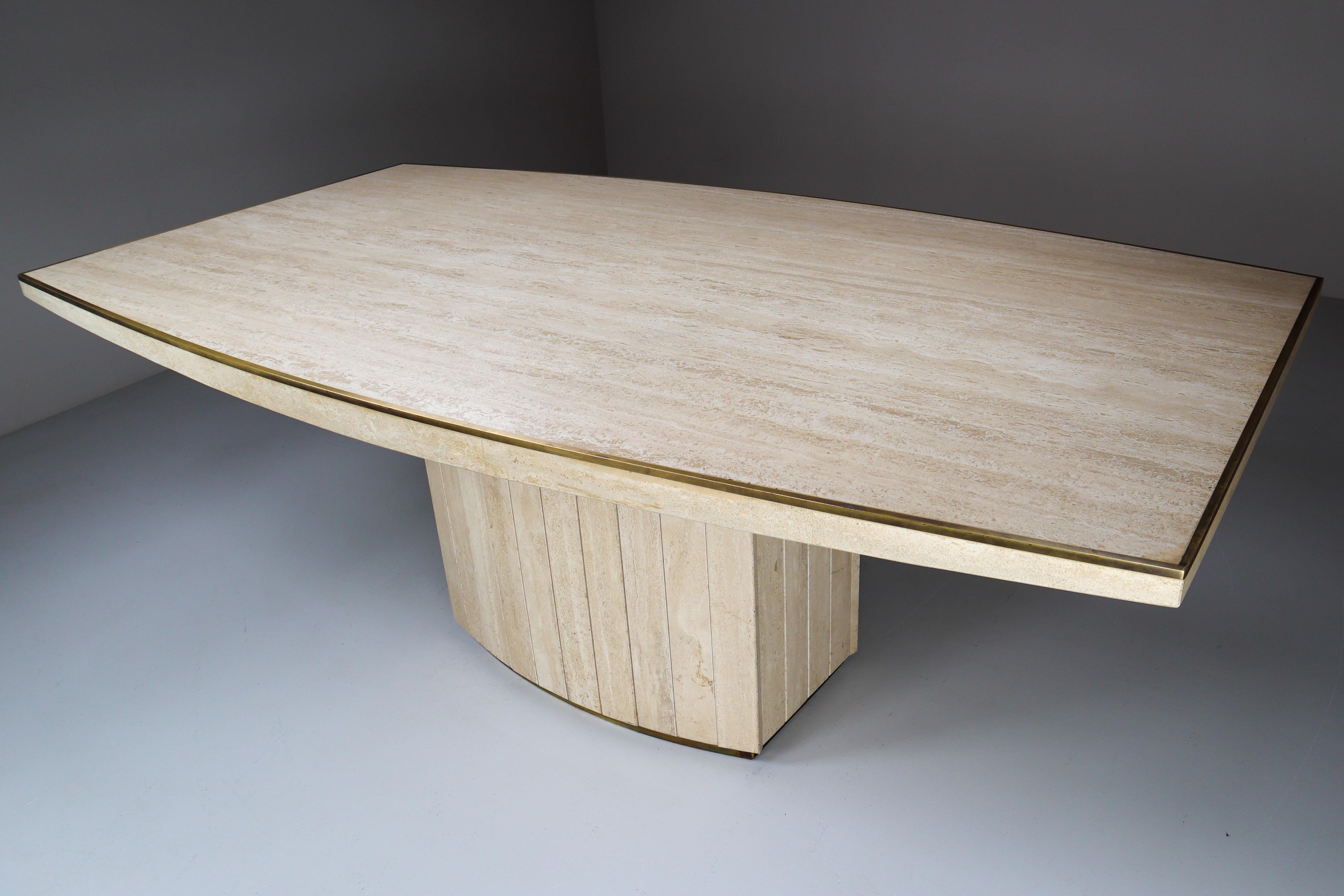 Dining Table by Willy Rizzo for Jean Charles, France, 1970s 3