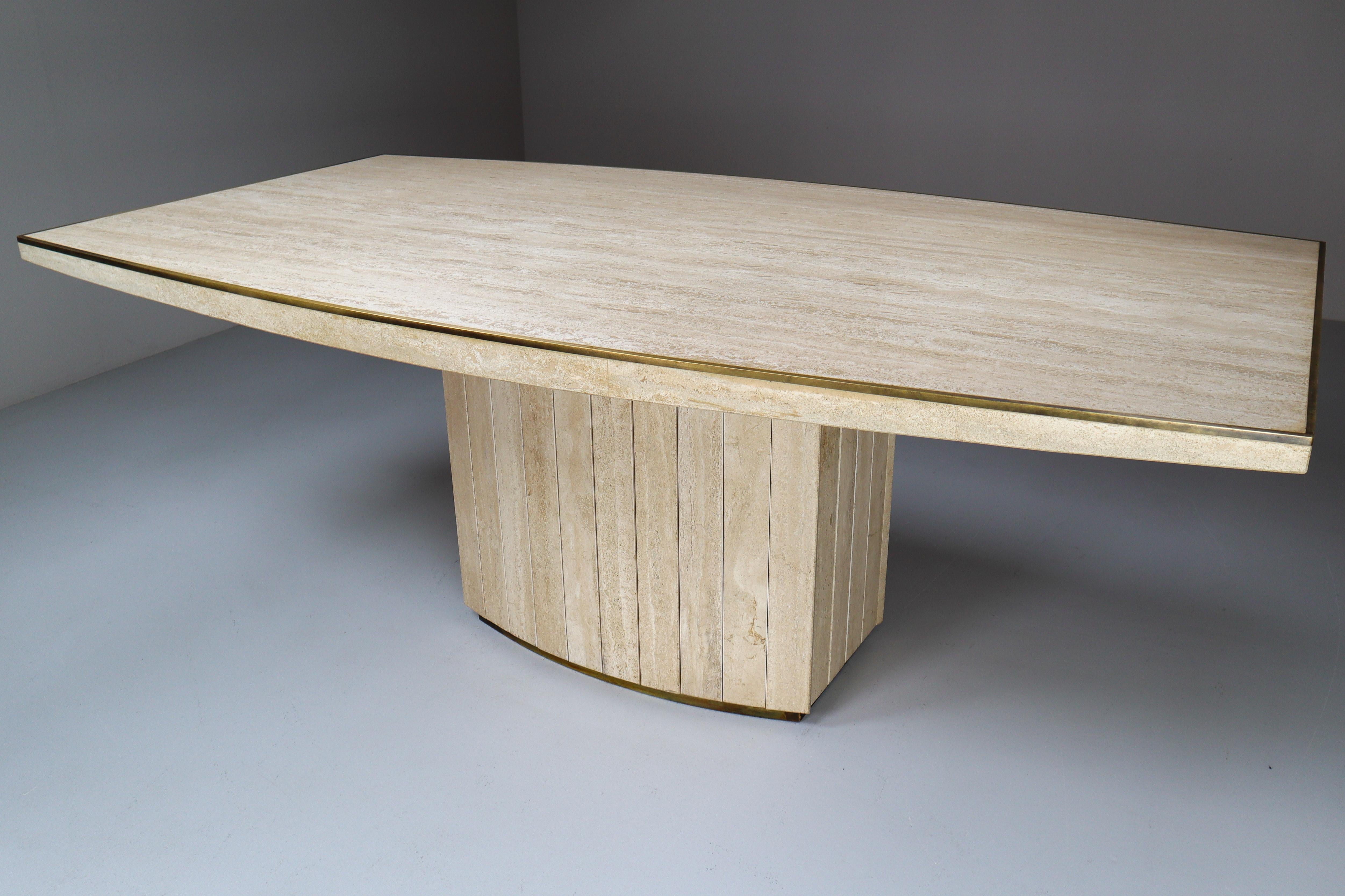 Dining Table by Willy Rizzo for Jean Charles, France, 1970s In Good Condition In Almelo, NL