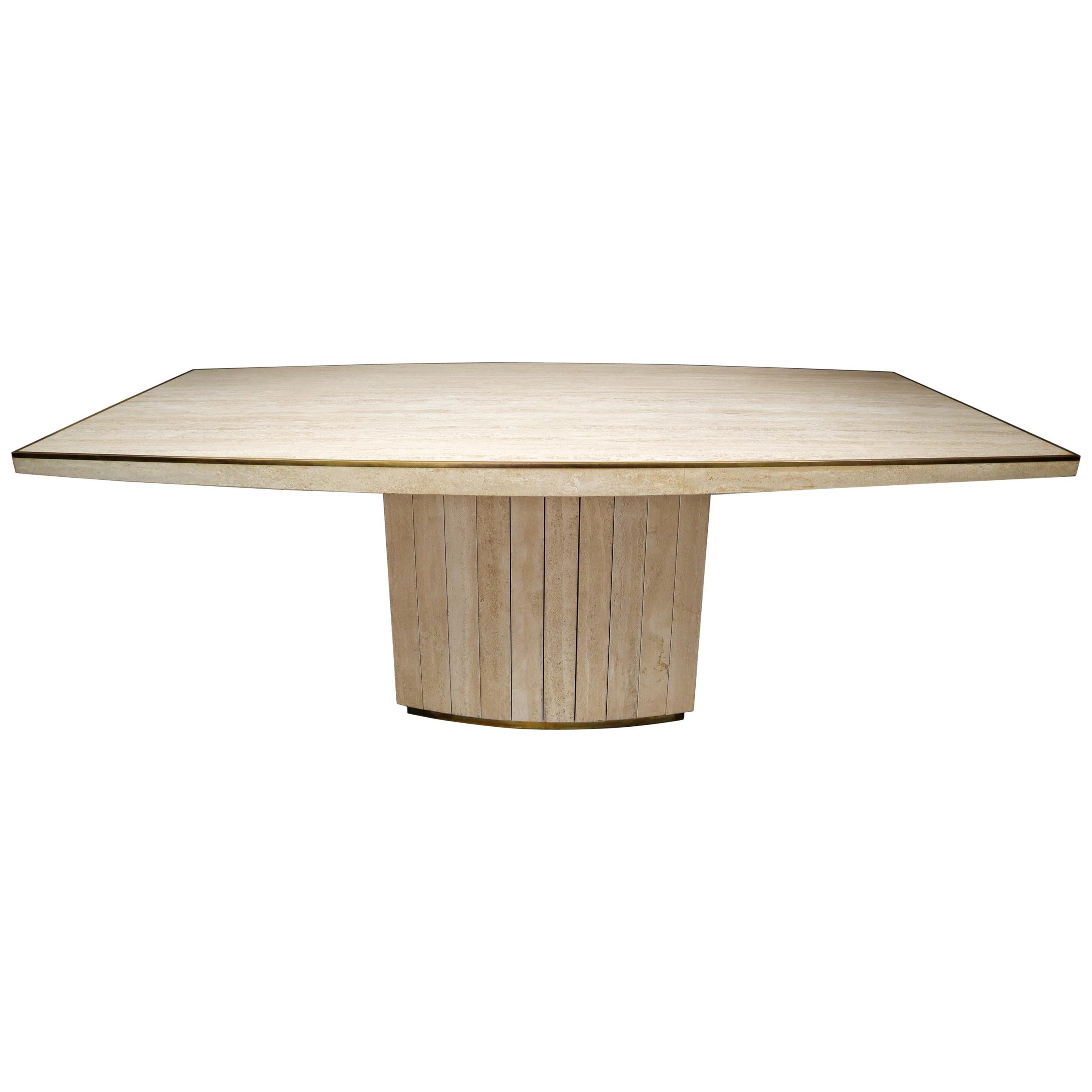 Dining Table by Willy Rizzo for Jean Charles, France, 1970s