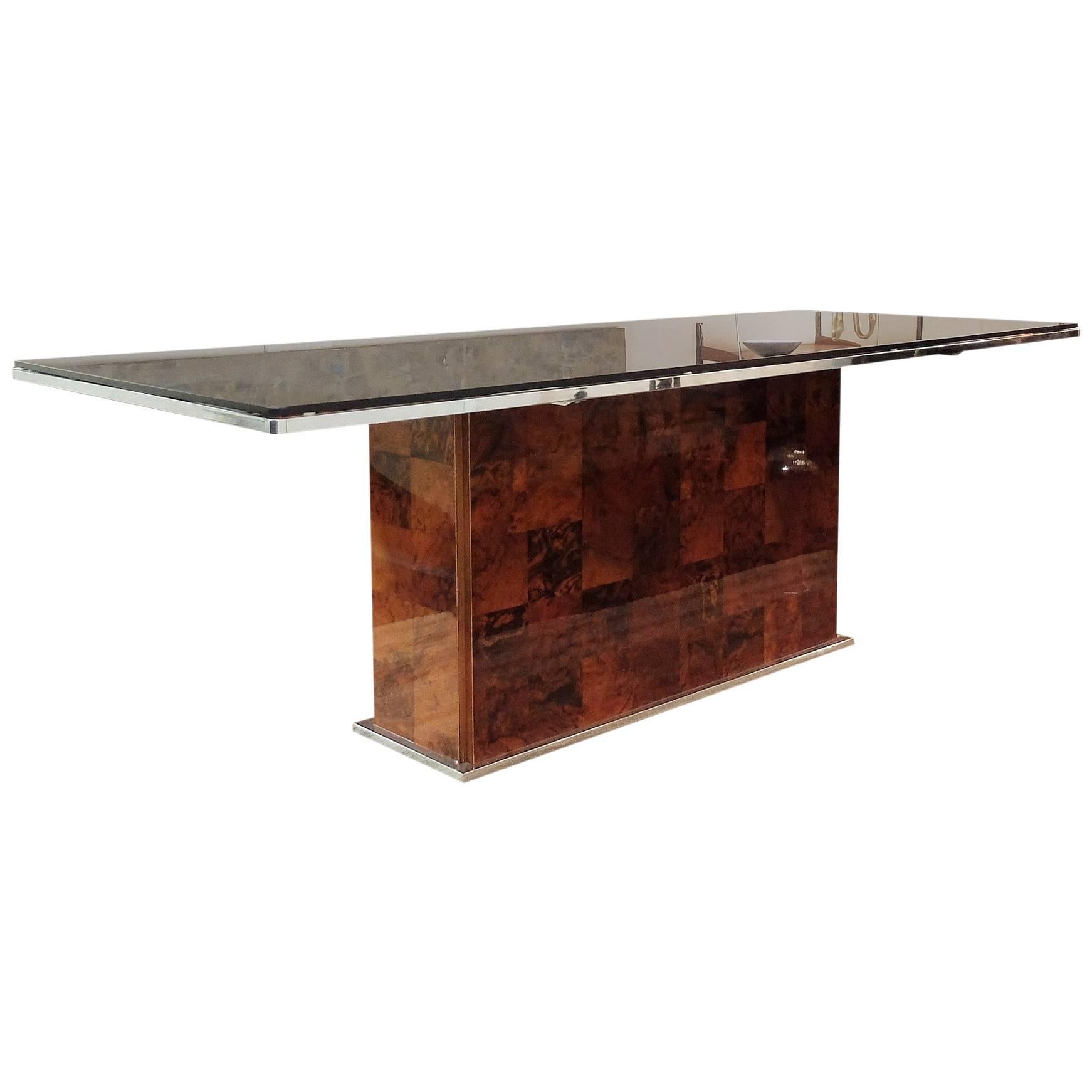 Dining Table by Willy Rizzo for Mario Sabot, 1970s