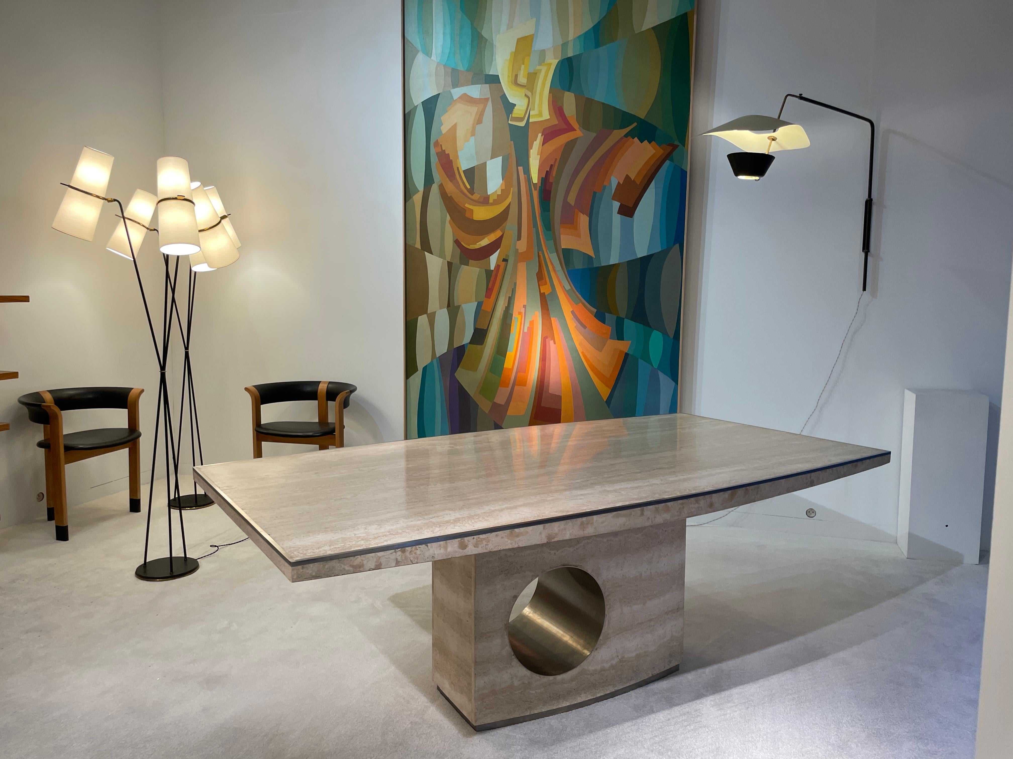 Mid-Century Modern Dining Table by Willy Rizzo
