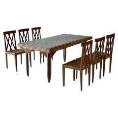 Dining Table & Chairs Attributed to Italo Gamberini