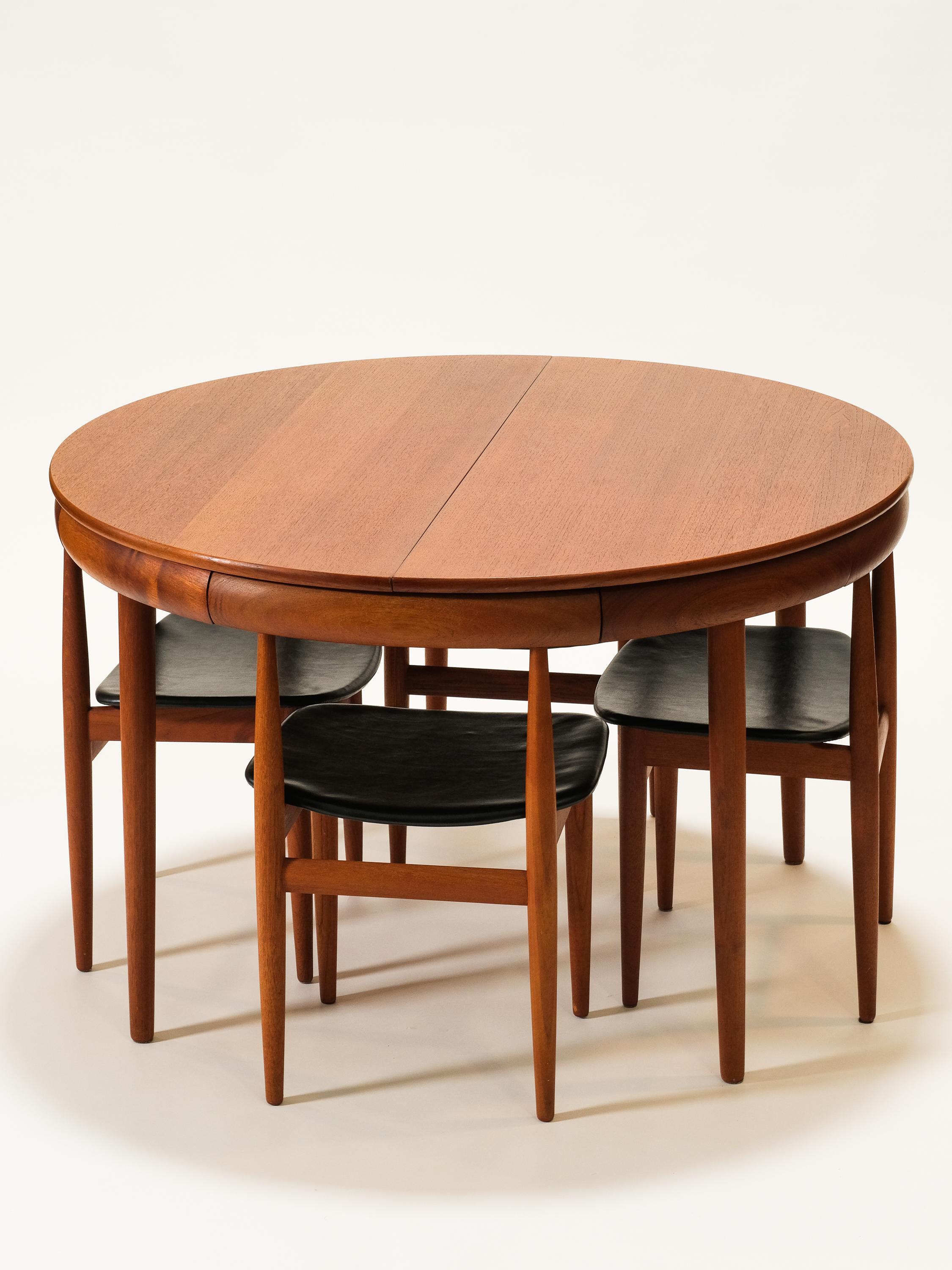 Mid-20th Century Dining Table & Chairs 