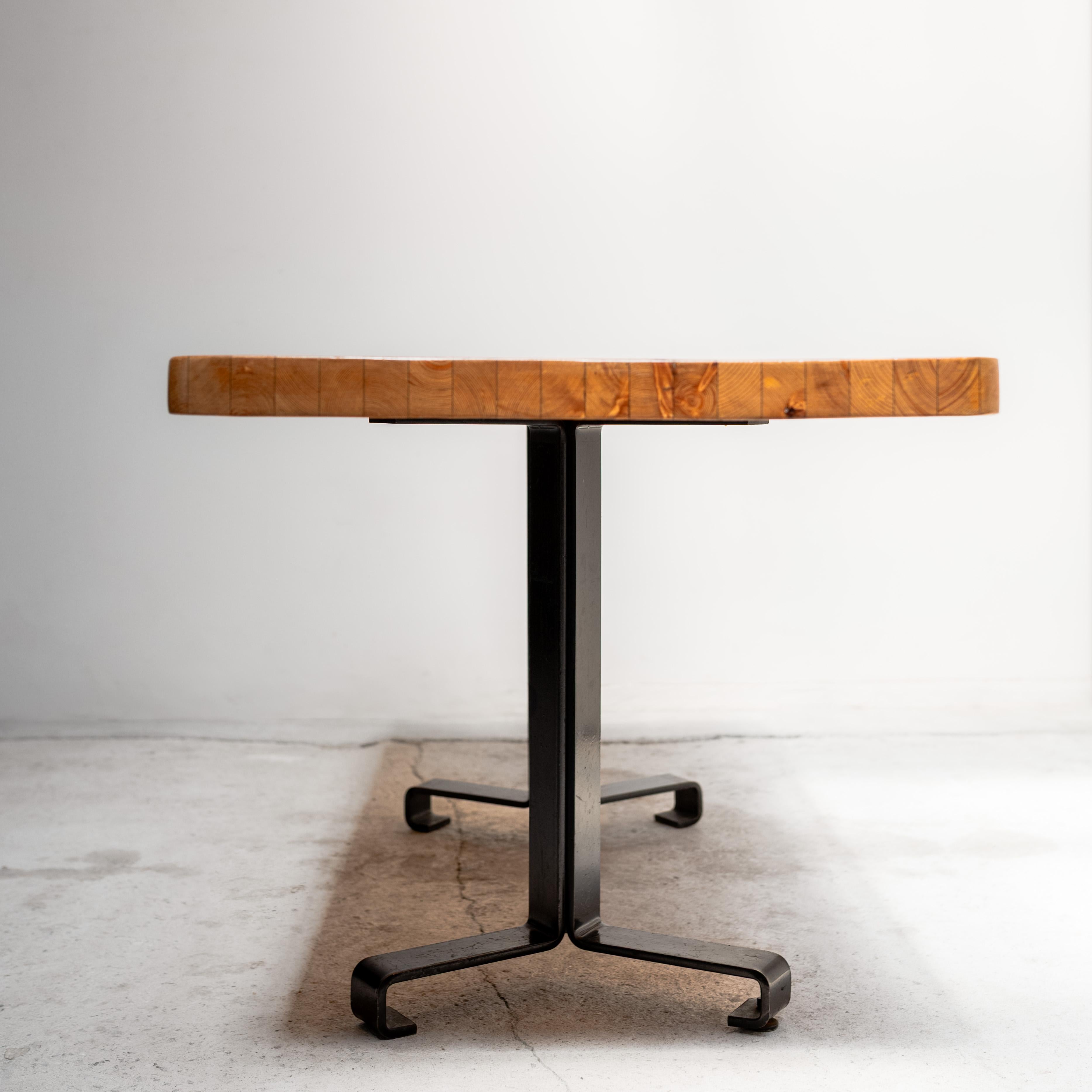 French Dining Table, Charlotte Perriand, Les arcs 1800 , 1970s For Sale