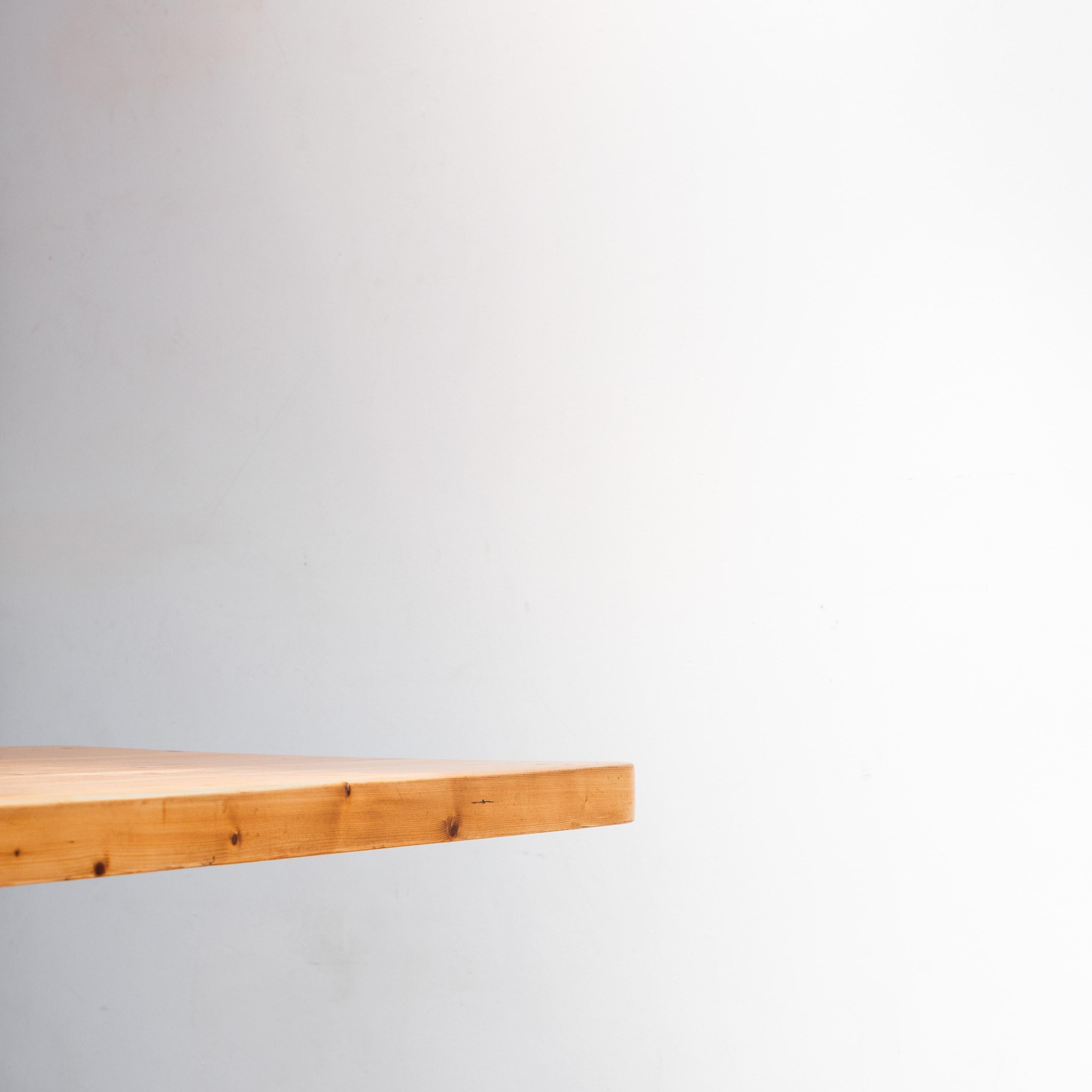 Steel Dining Table, Charlotte Perriand, Les arcs 1800 , 1970s For Sale