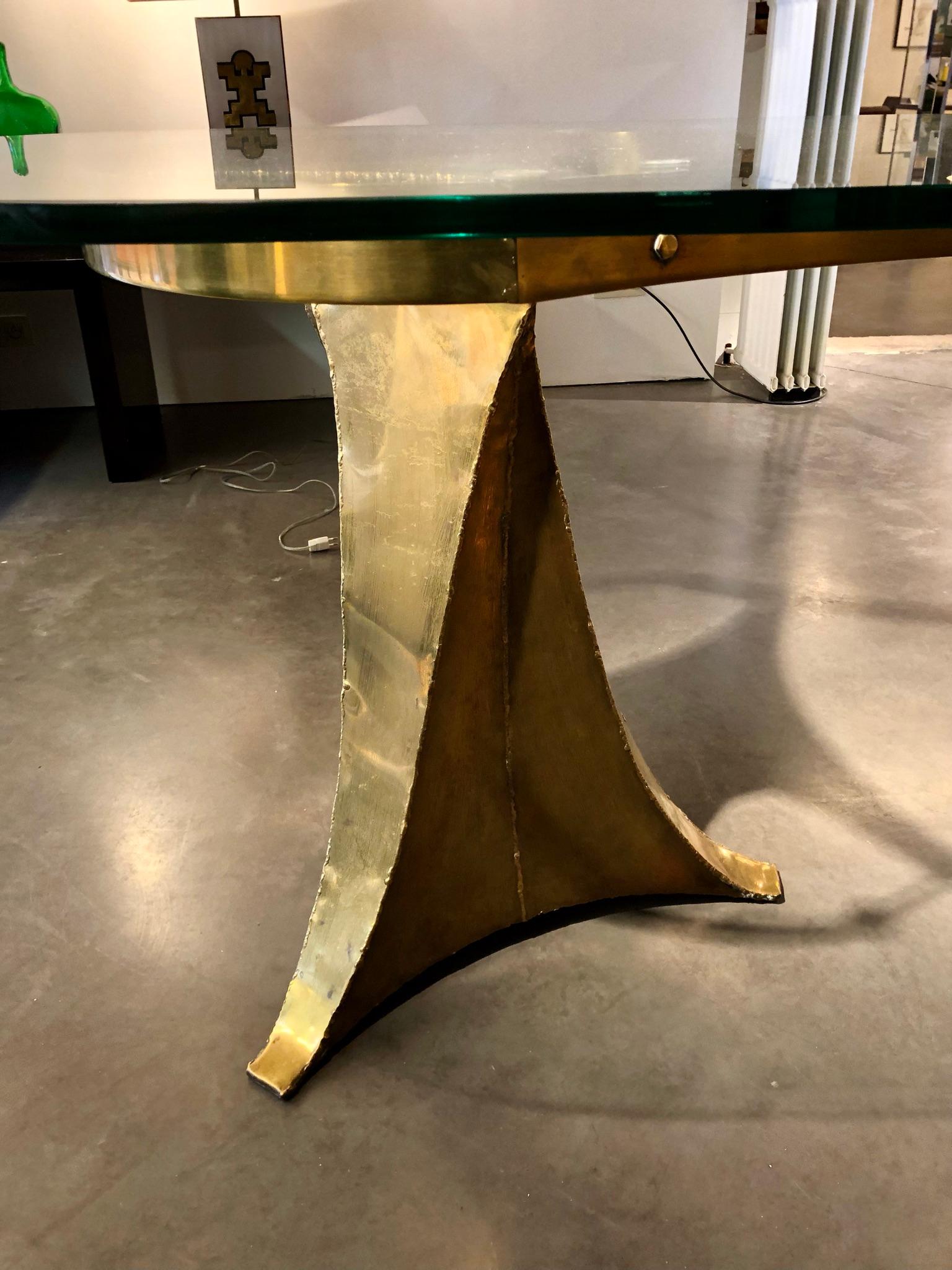 Brutalist Dining Table Christian Krekels Style For Sale