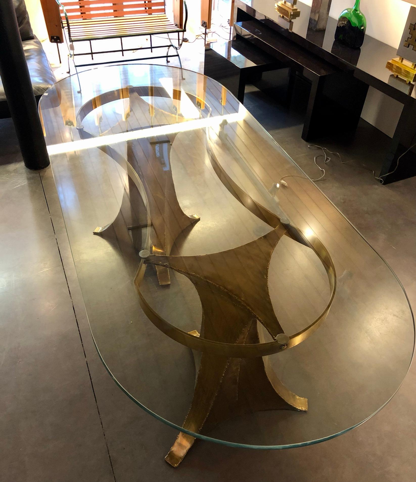 Copper Dining Table Christian Krekels Style For Sale