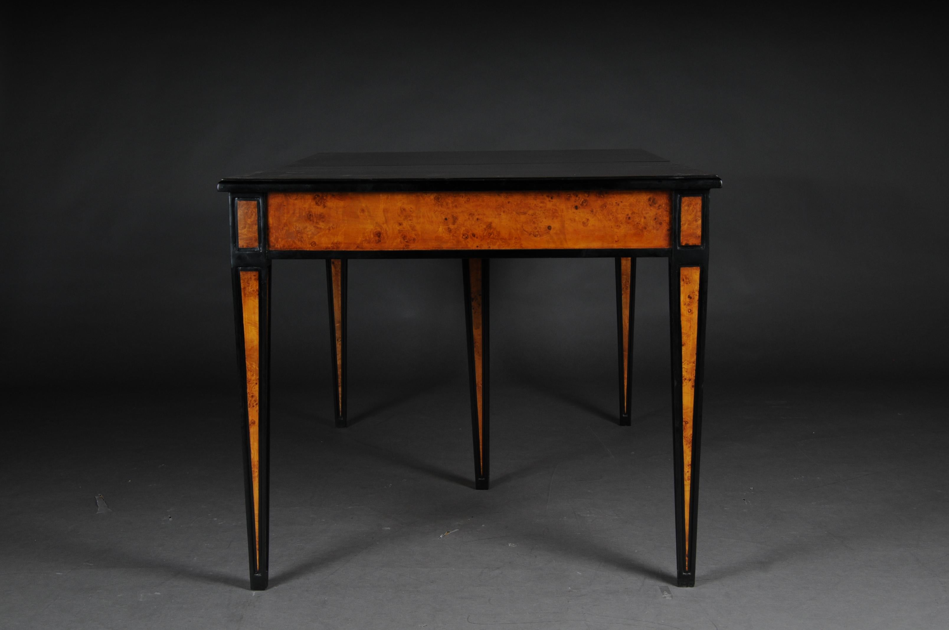 20th Century Dining Table / Conference Table, Extendable in Biedermeier Style, Maple For Sale