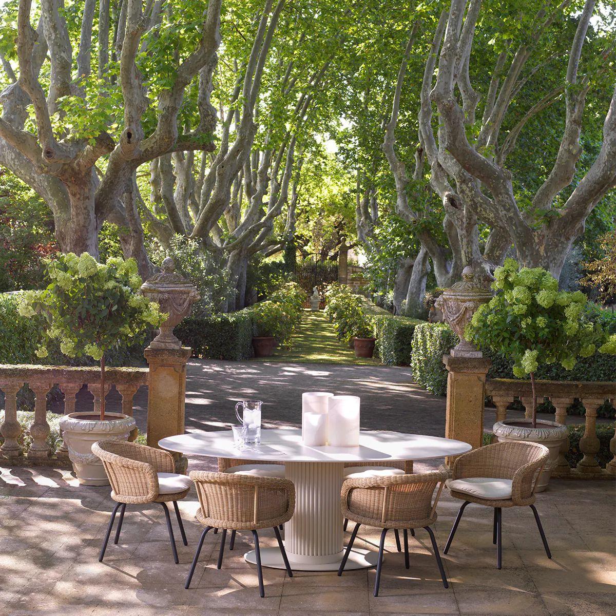 Dining Table – Cream Ceramic Top with Sand Finish For Sale 3