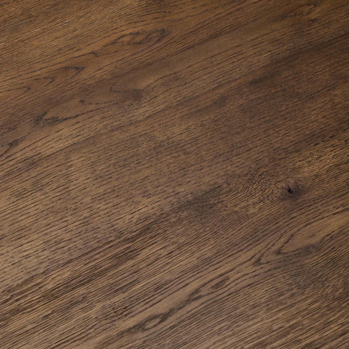 Table de salle à manger - Placage chêne brun foncé en vente 1