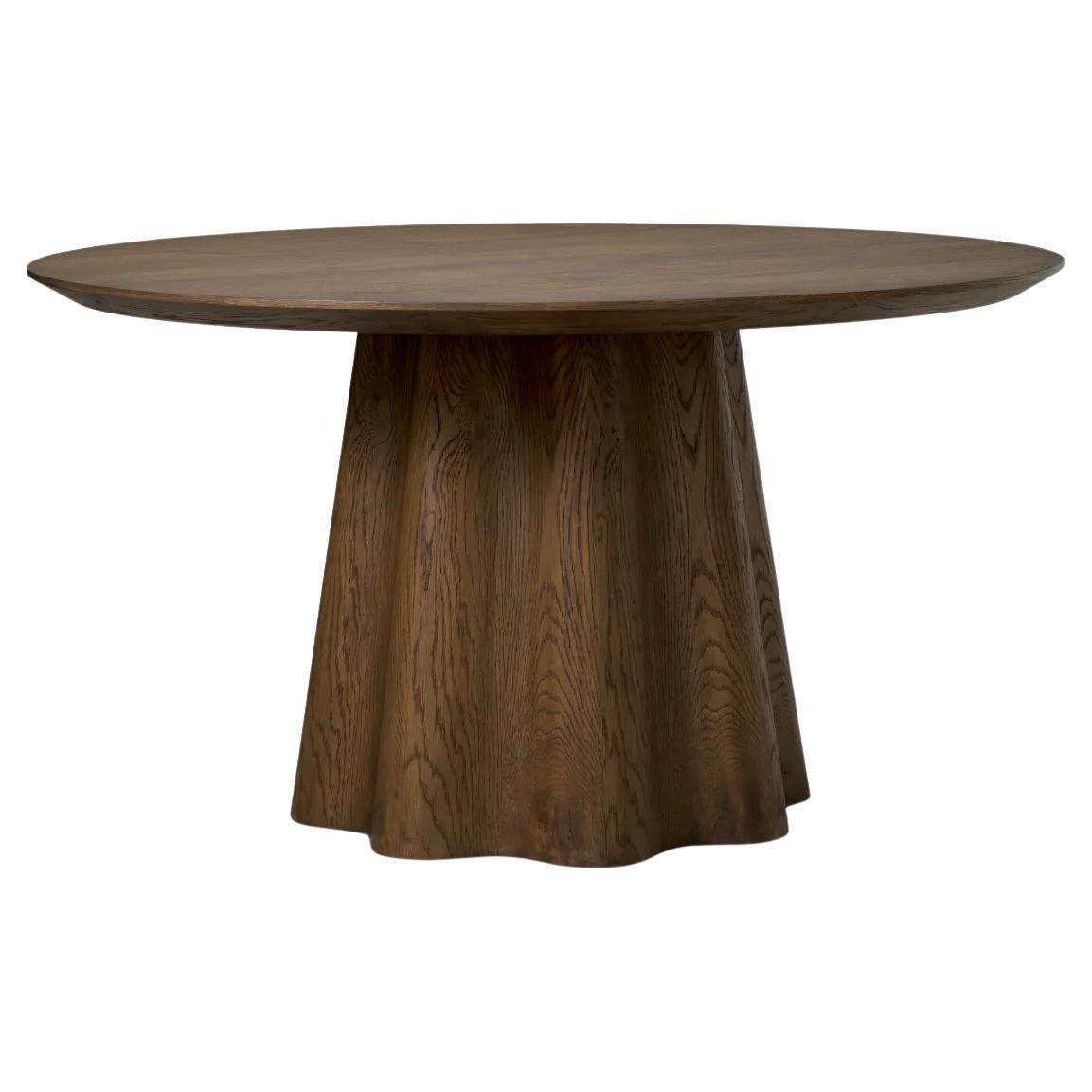 Mesa de Comedor - Chapa de Roble Marrón Oscuro