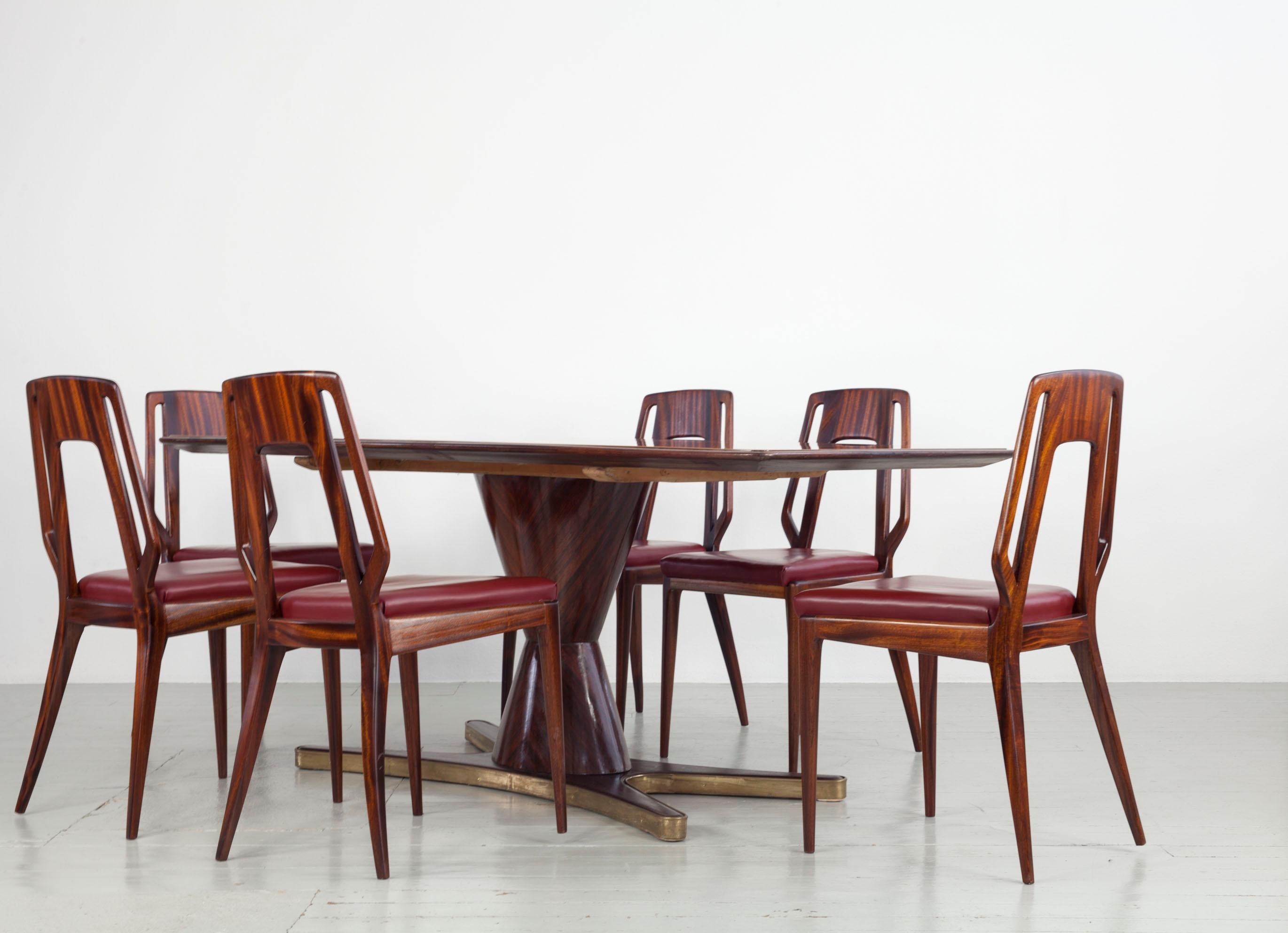 Table de salle à manger, design de Vittorio Dassi, Italie, années 1950 en vente 12