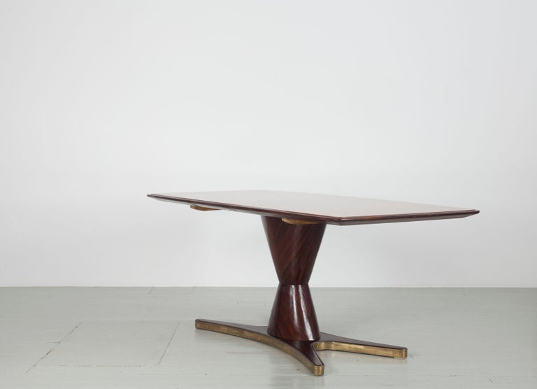 Italian Dining Table, Design by Vittorio Dassi, Italy, 1950s For Sale