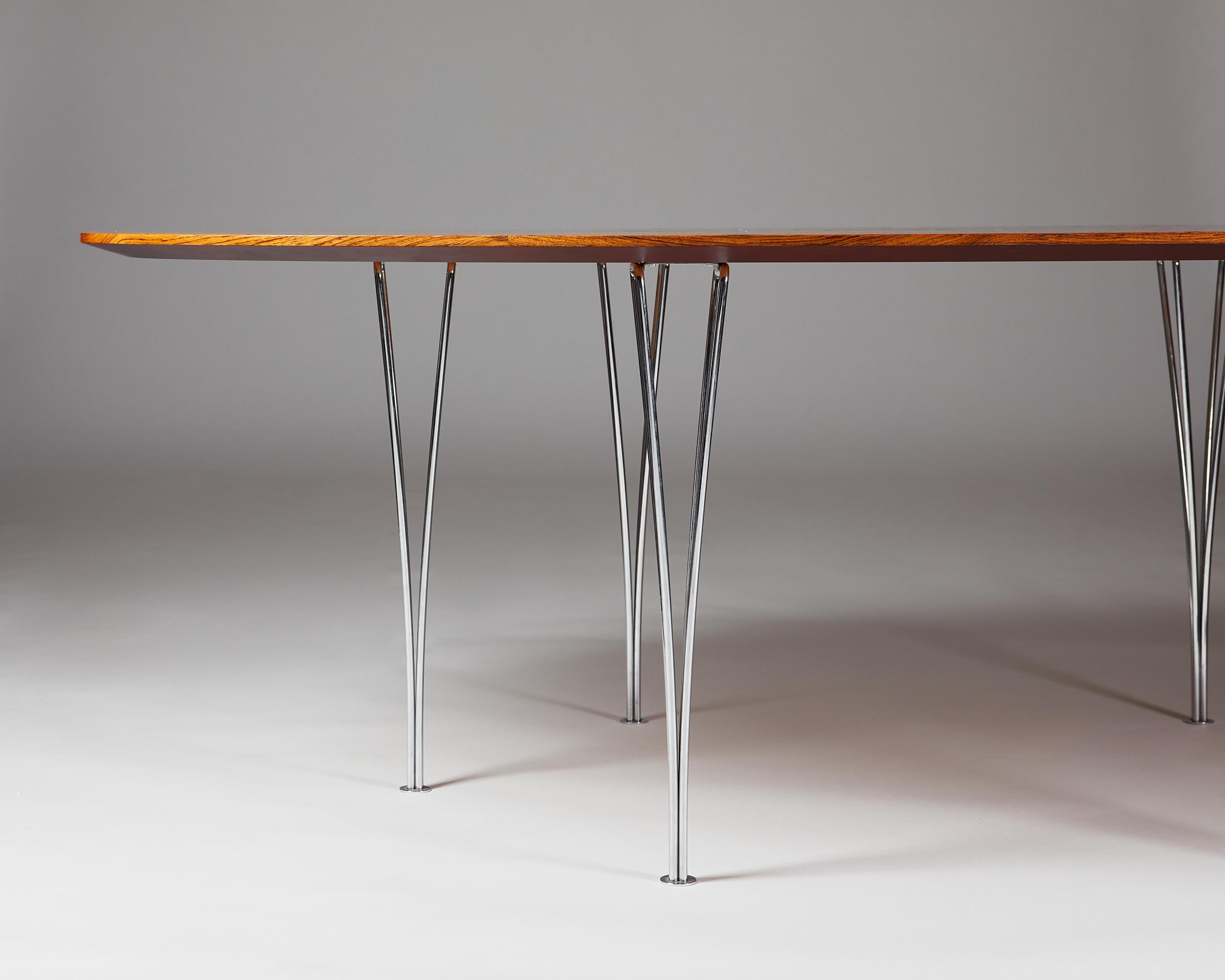Dining Table Designed by Bruno Mathsson and Piet Hein, Denmark, 1980s 4