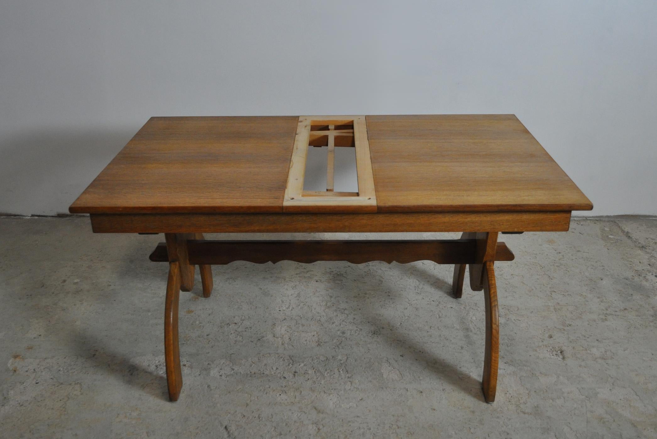 20th Century Dining Table Designed by Henning Kjærnulf for EG Kvalitetsmøbel For Sale