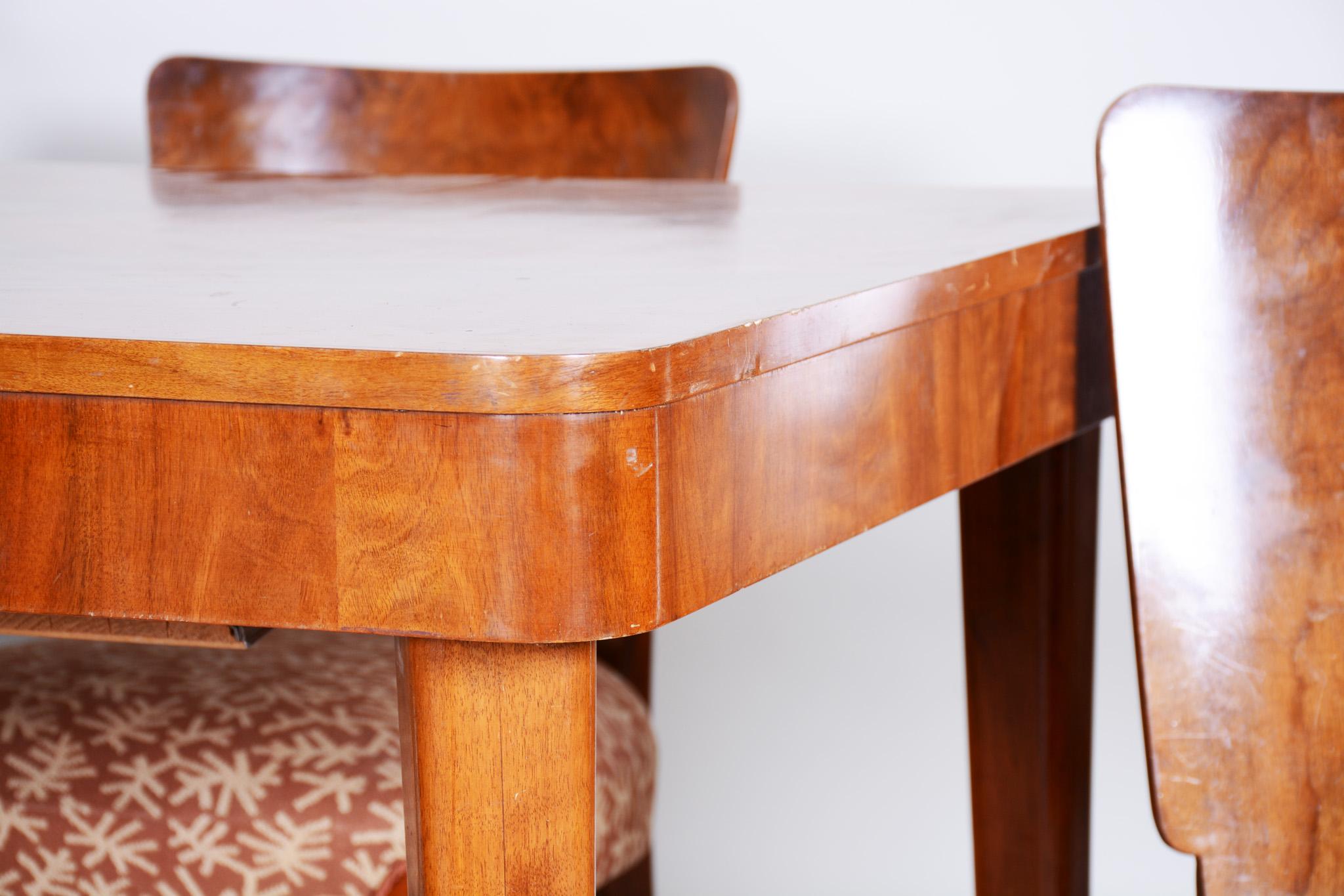 Dining Table, Designed by Jindrich Halabala, 1940s, Made by Up Závody For Sale 6