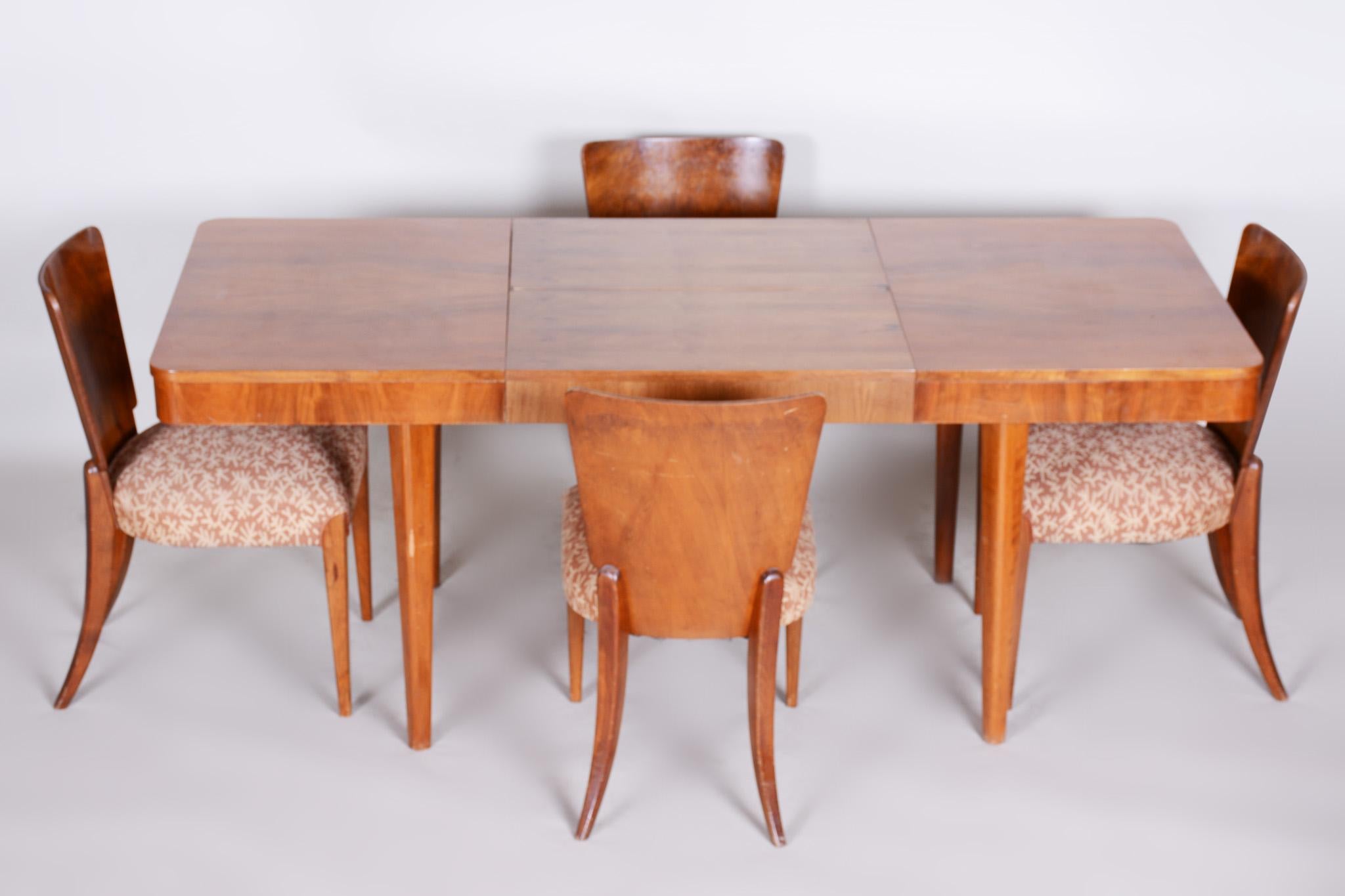 Dining Table, Designed by Jindrich Halabala, 1940s, Made by Up Závody In Good Condition For Sale In Brandys nad Labem, Středočeský kraj