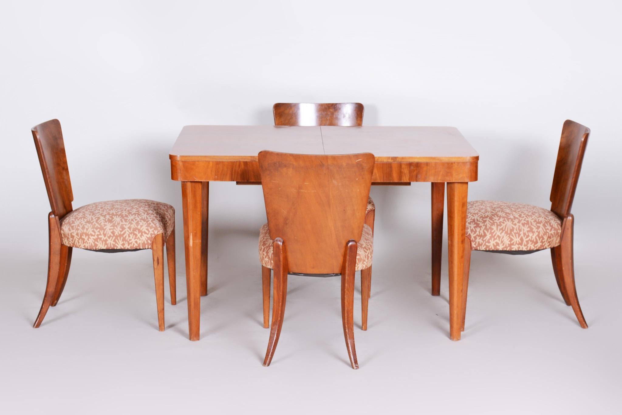 Lacquer Dining Table, Designed by Jindrich Halabala, 1940s, Made by Up Závody For Sale