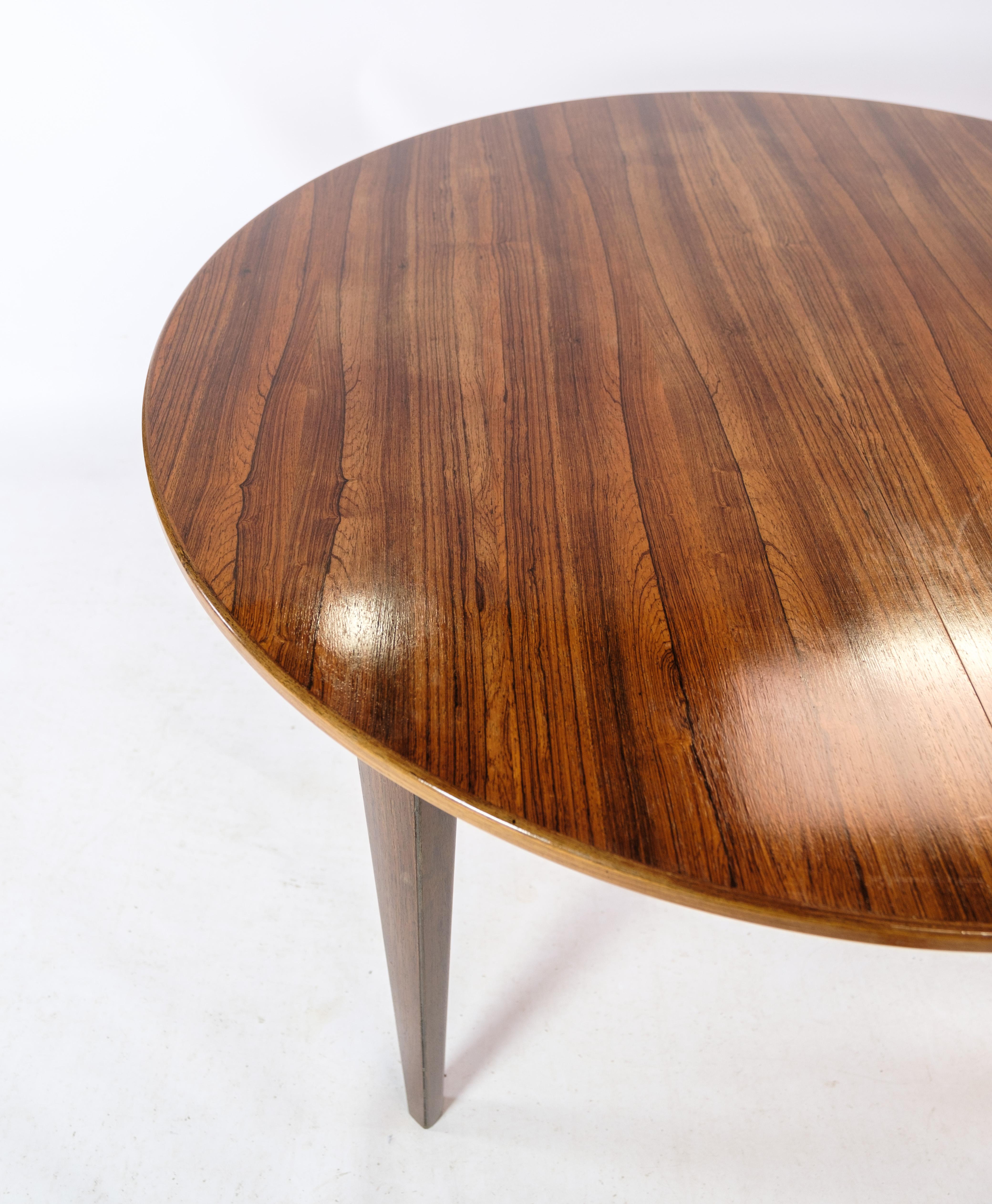 Dining Table Made In Rosewood By Omann Junior From 1960s For Sale 8