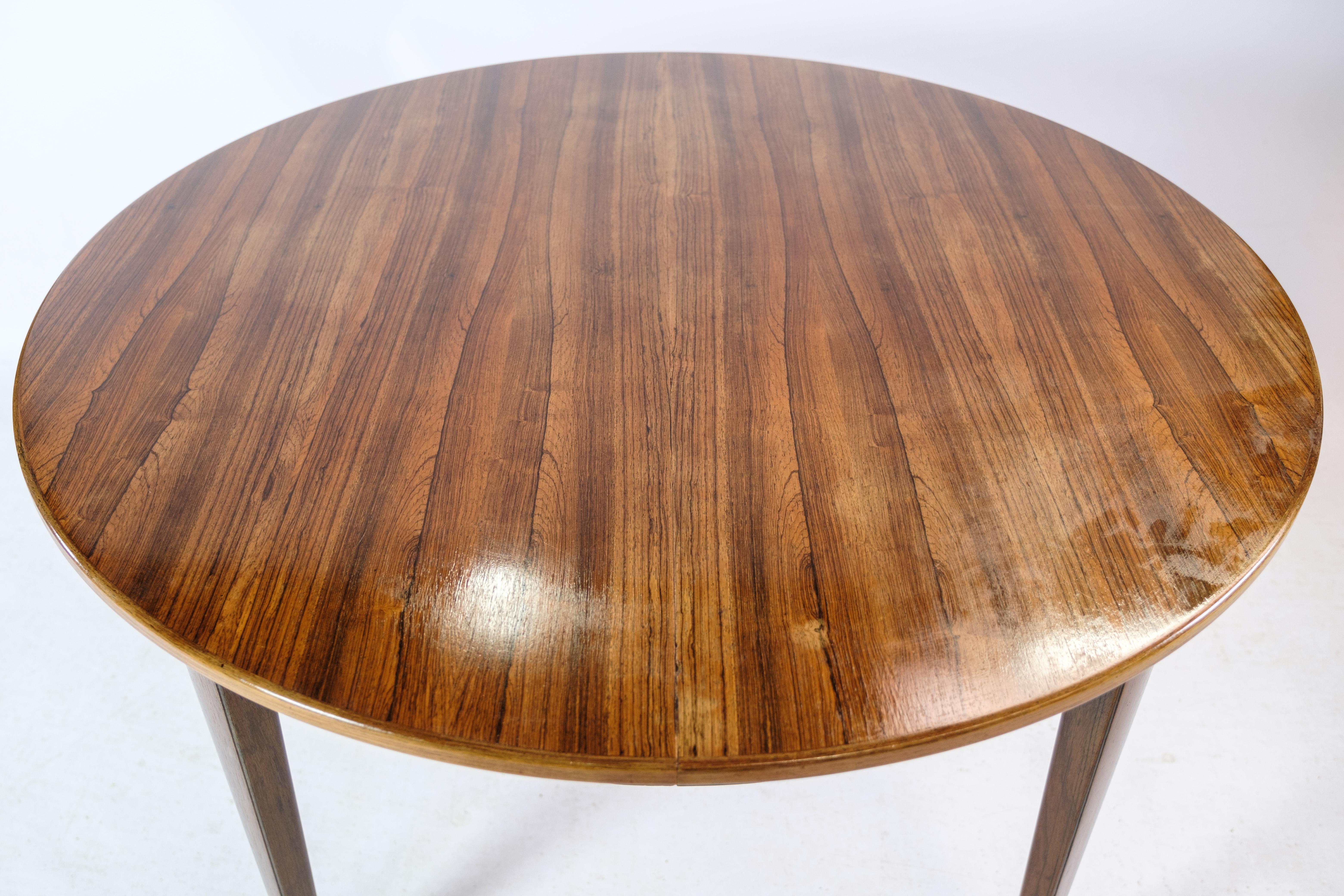 Dining Table Made In Rosewood By Omann Junior From 1960s For Sale 3