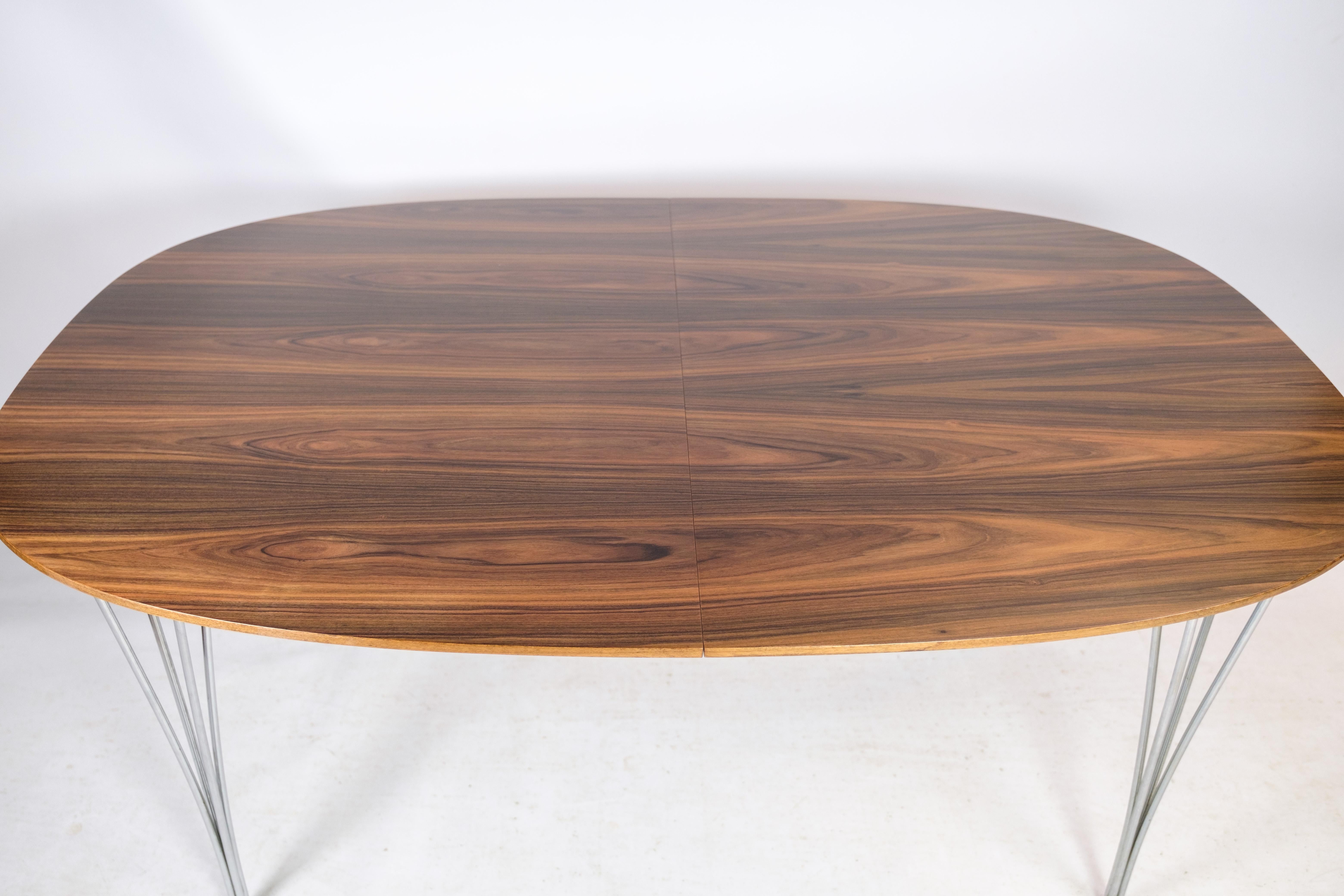Dining Table Made In Rosewood By Piet Hein & Bruno Mathsson From 1960s For Sale 1