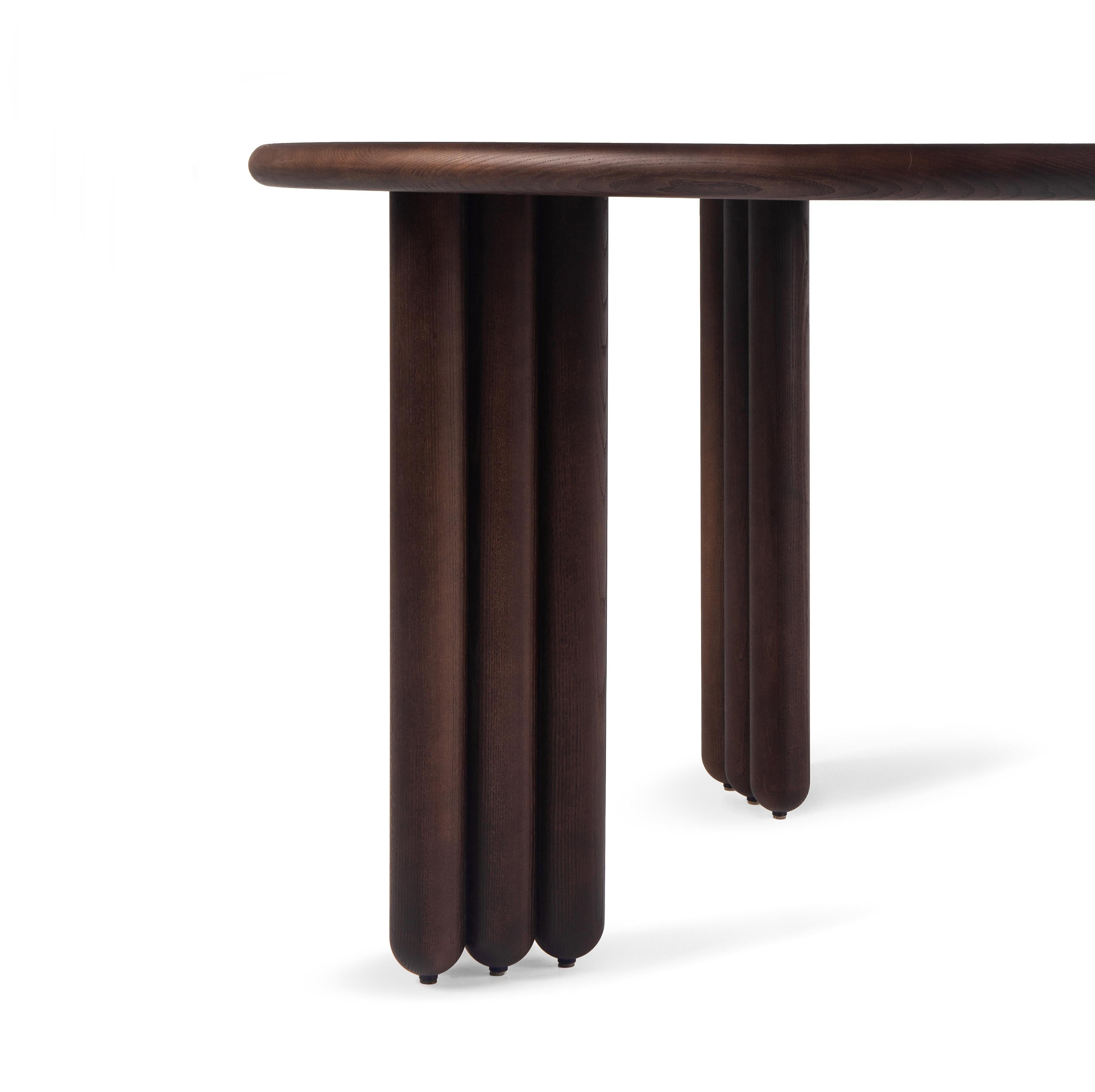 Mesa de comedor Flock de madera de fresno d140 cm by Noom en venta 2