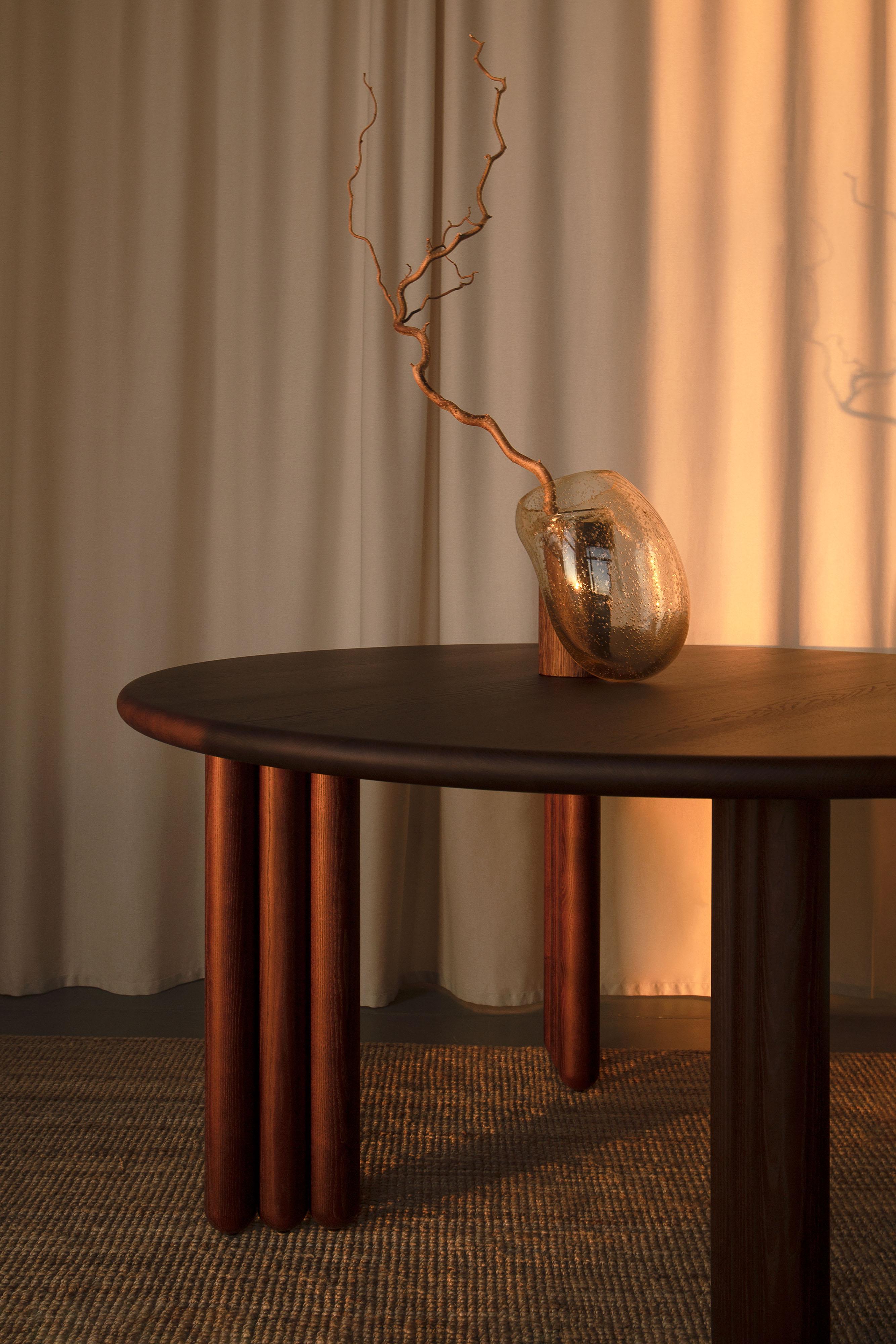Mesa de comedor Flock de madera de fresno d140 cm by Noom en venta 3