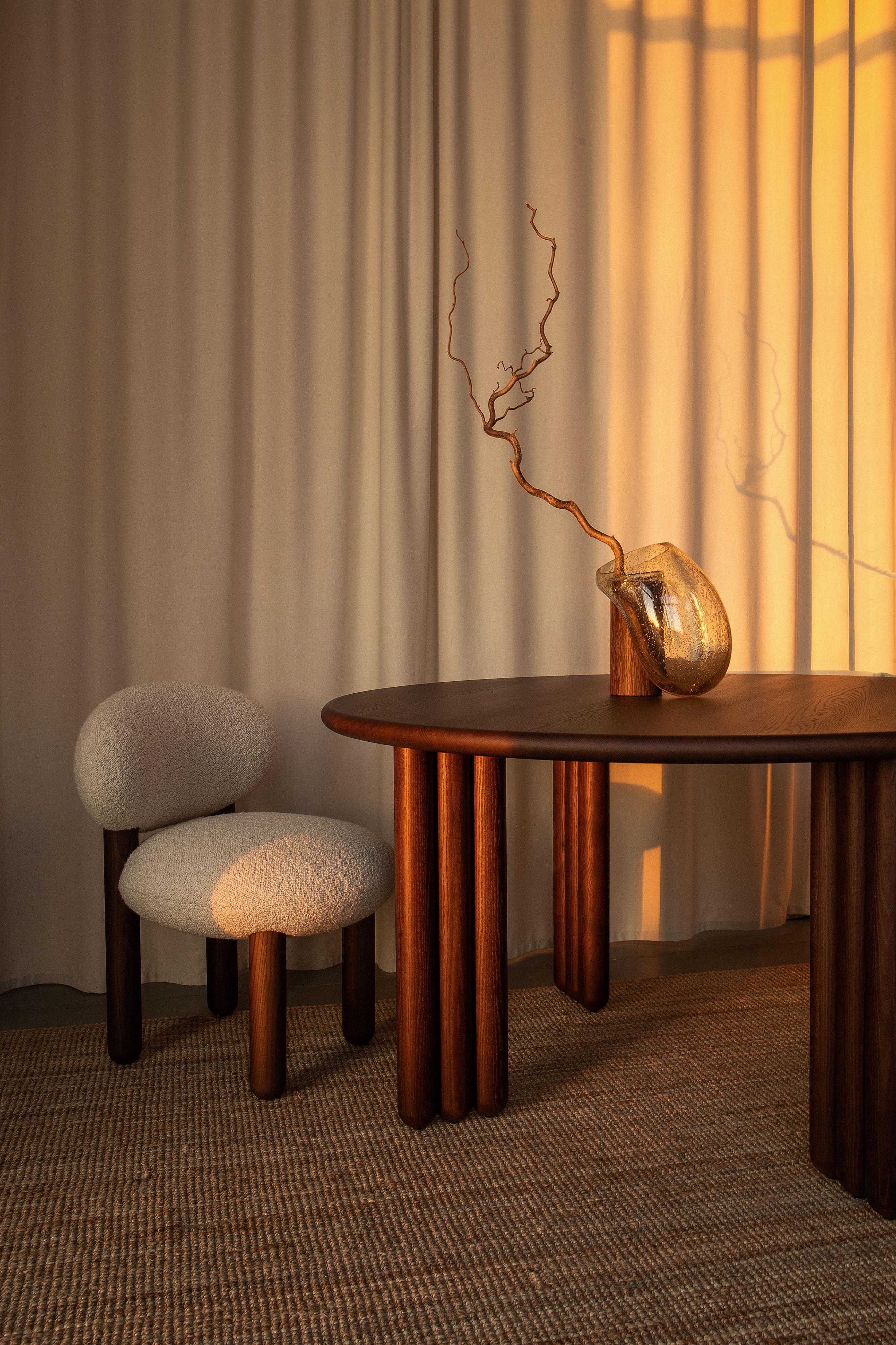 Mesa de comedor Flock de madera de fresno d140 cm by Noom en venta 4