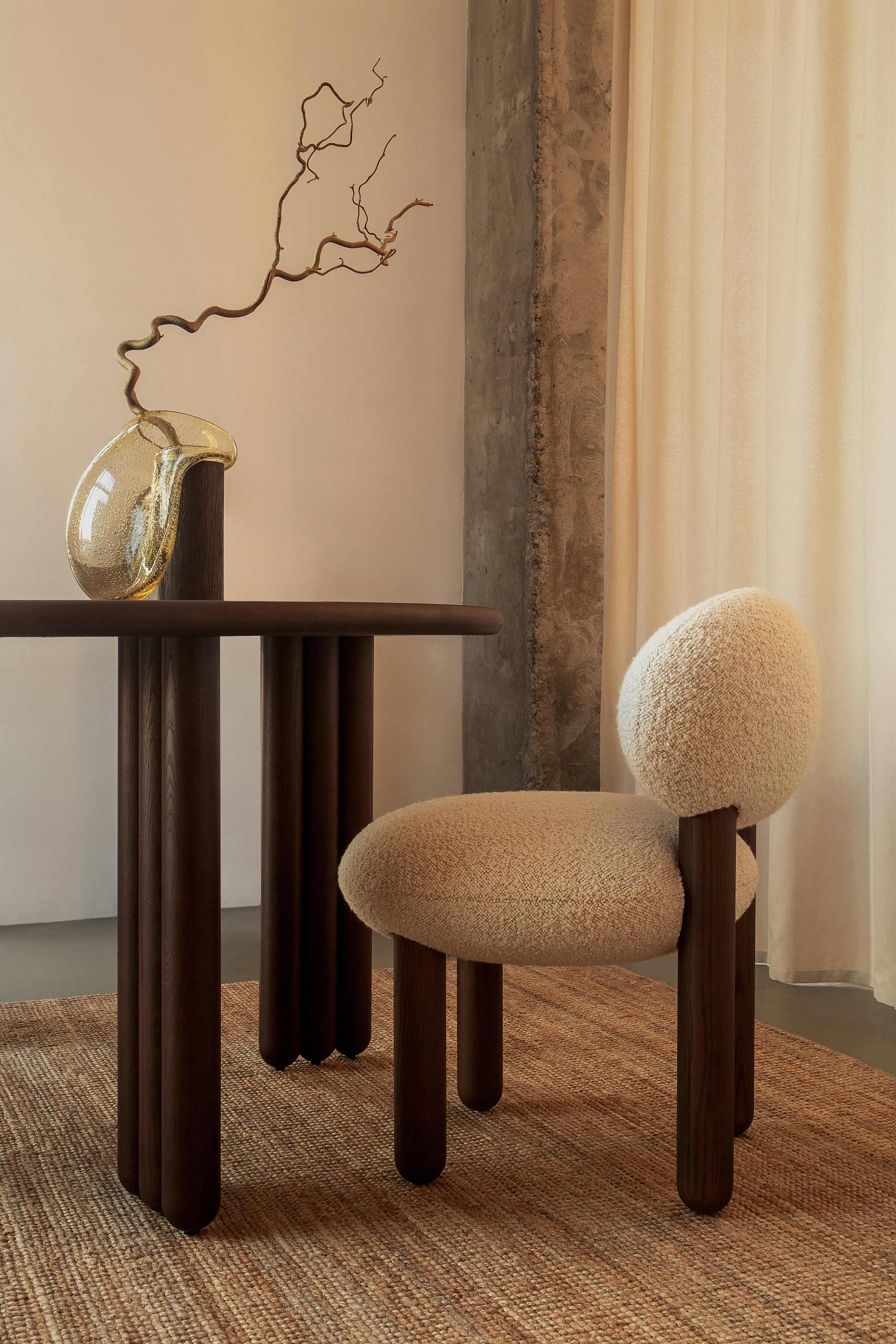 Mesa de comedor Flock de madera de fresno d140 cm by Noom en venta 6