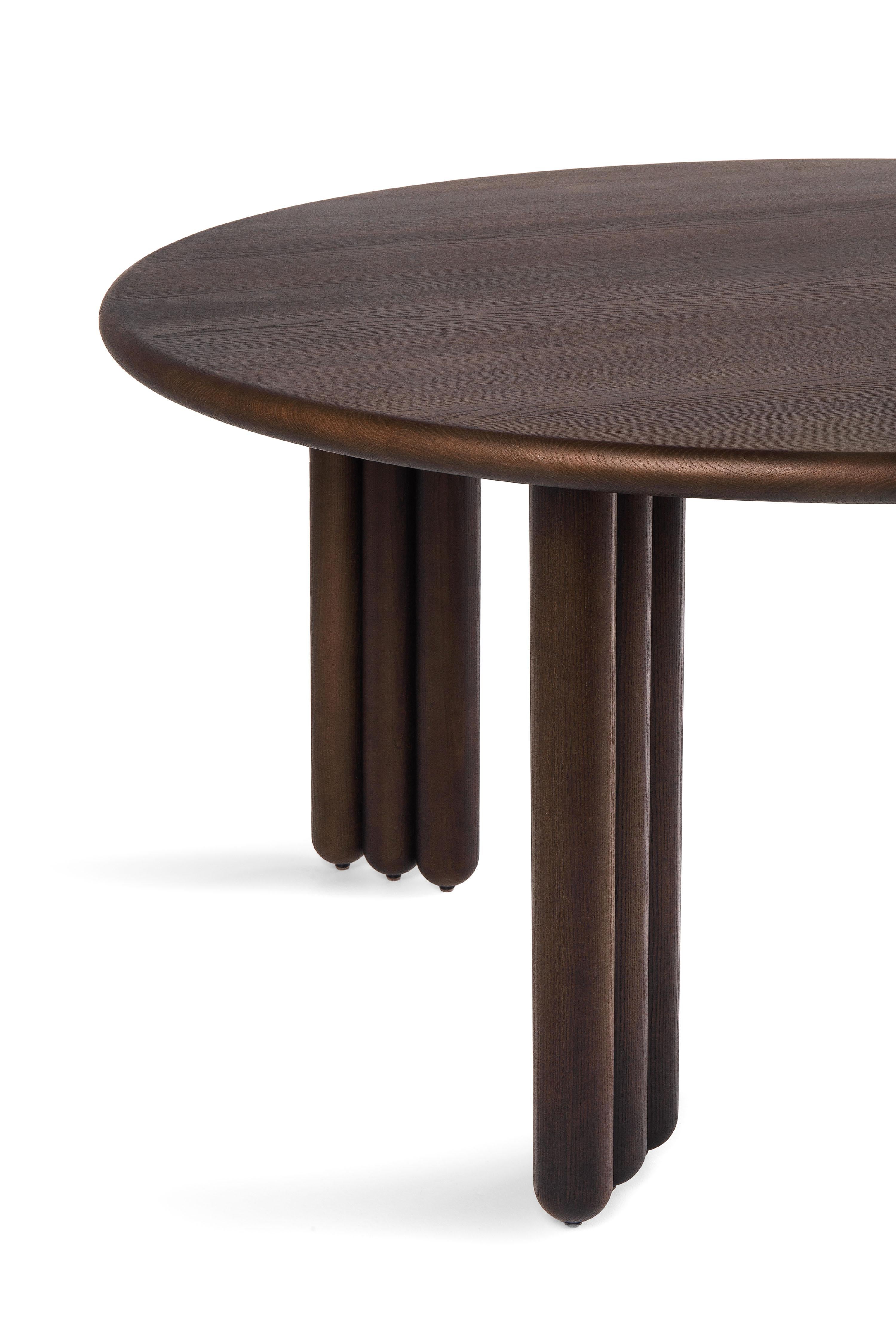 Mesa de comedor Flock de madera de fresno d140 cm by Noom Siglo XXI y contemporáneo en venta