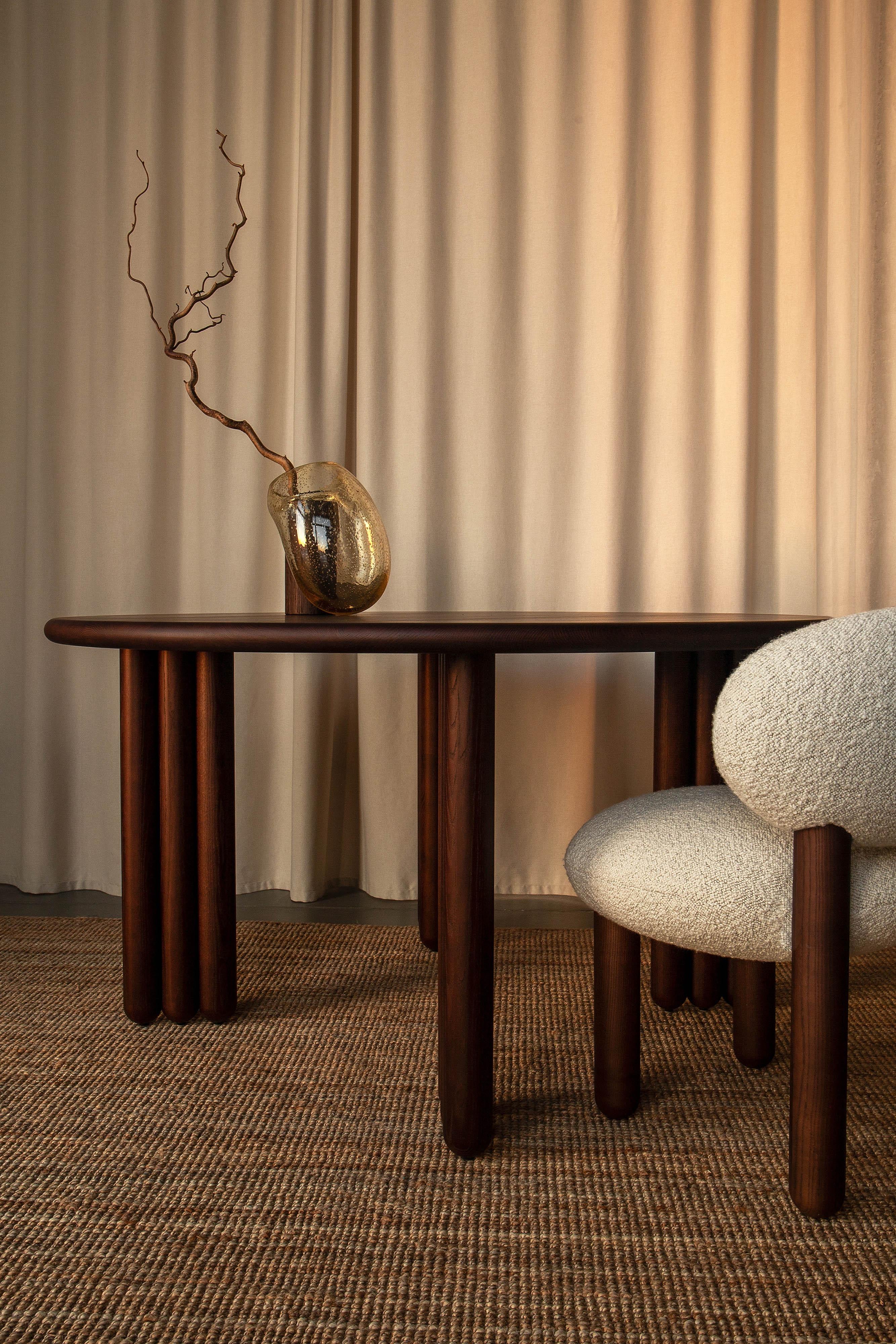 Mesa de comedor Flock de madera de fresno d140 cm by Noom en venta 1