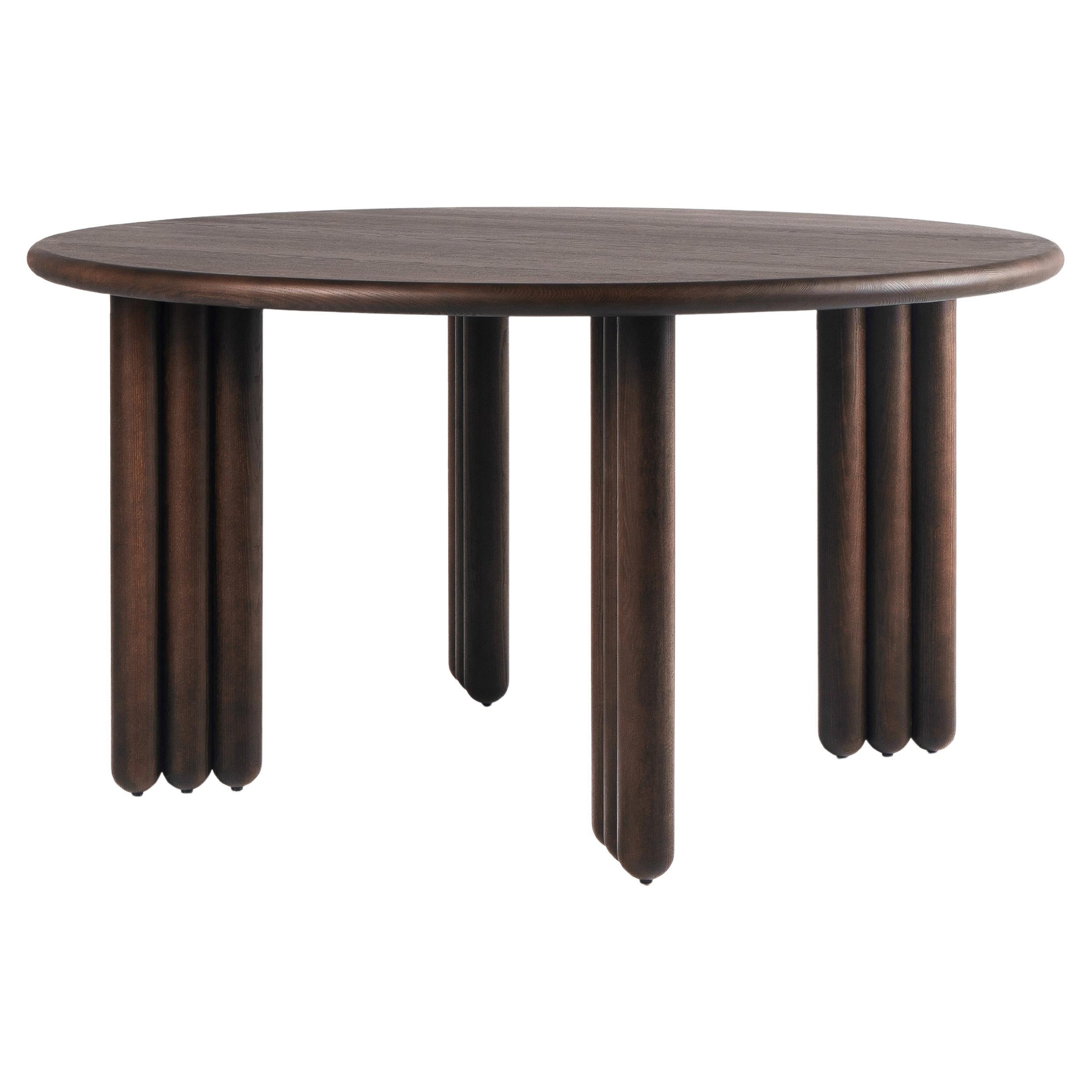 Horloge de table de salle à manger en bois de frêne d140 cm par Noom
