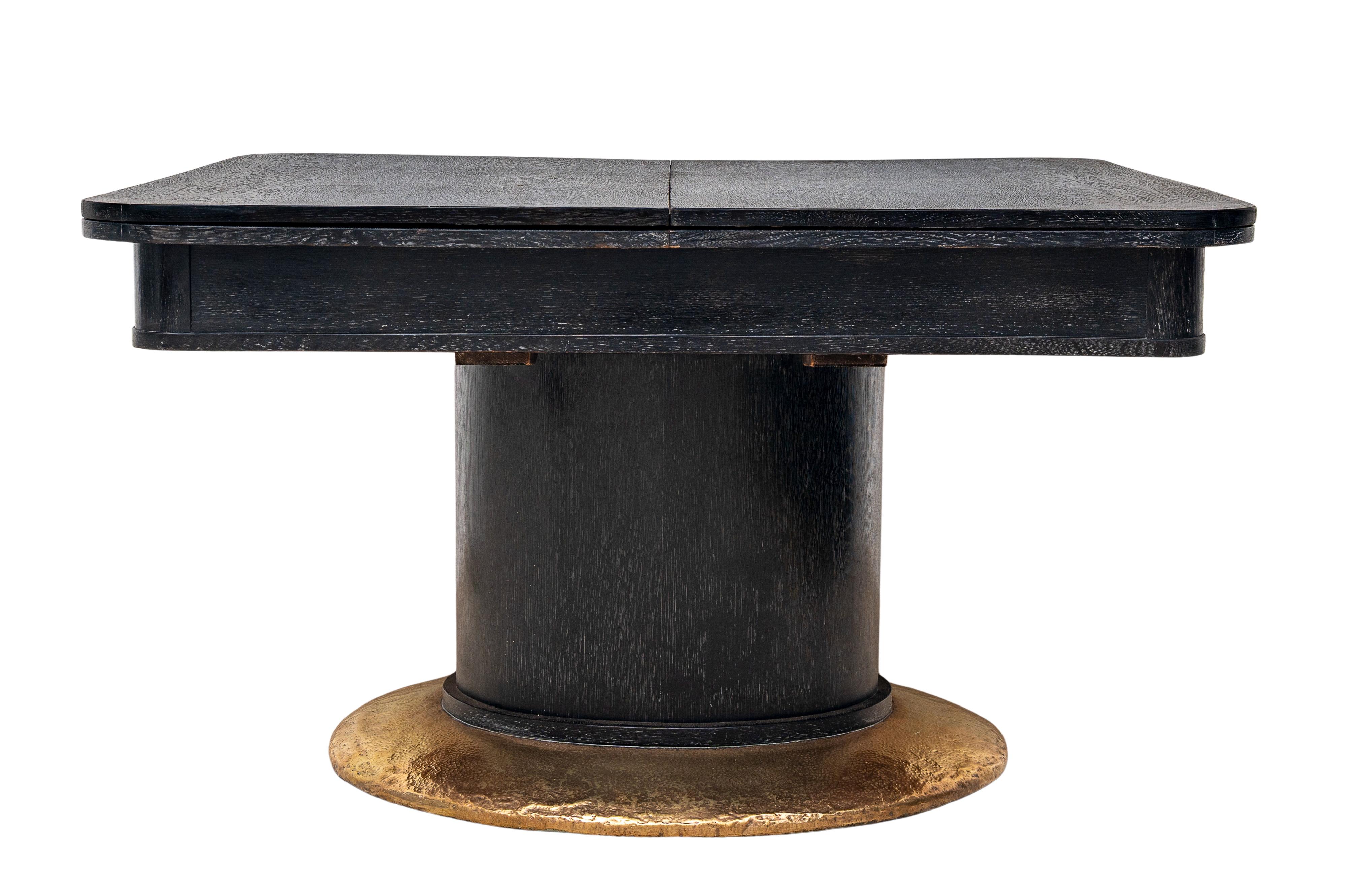 Table de salle à manger Fritz & Adolf Nagel école de Josef Hoffmann vers 1910 Bon état - En vente à Klosterneuburg, AT