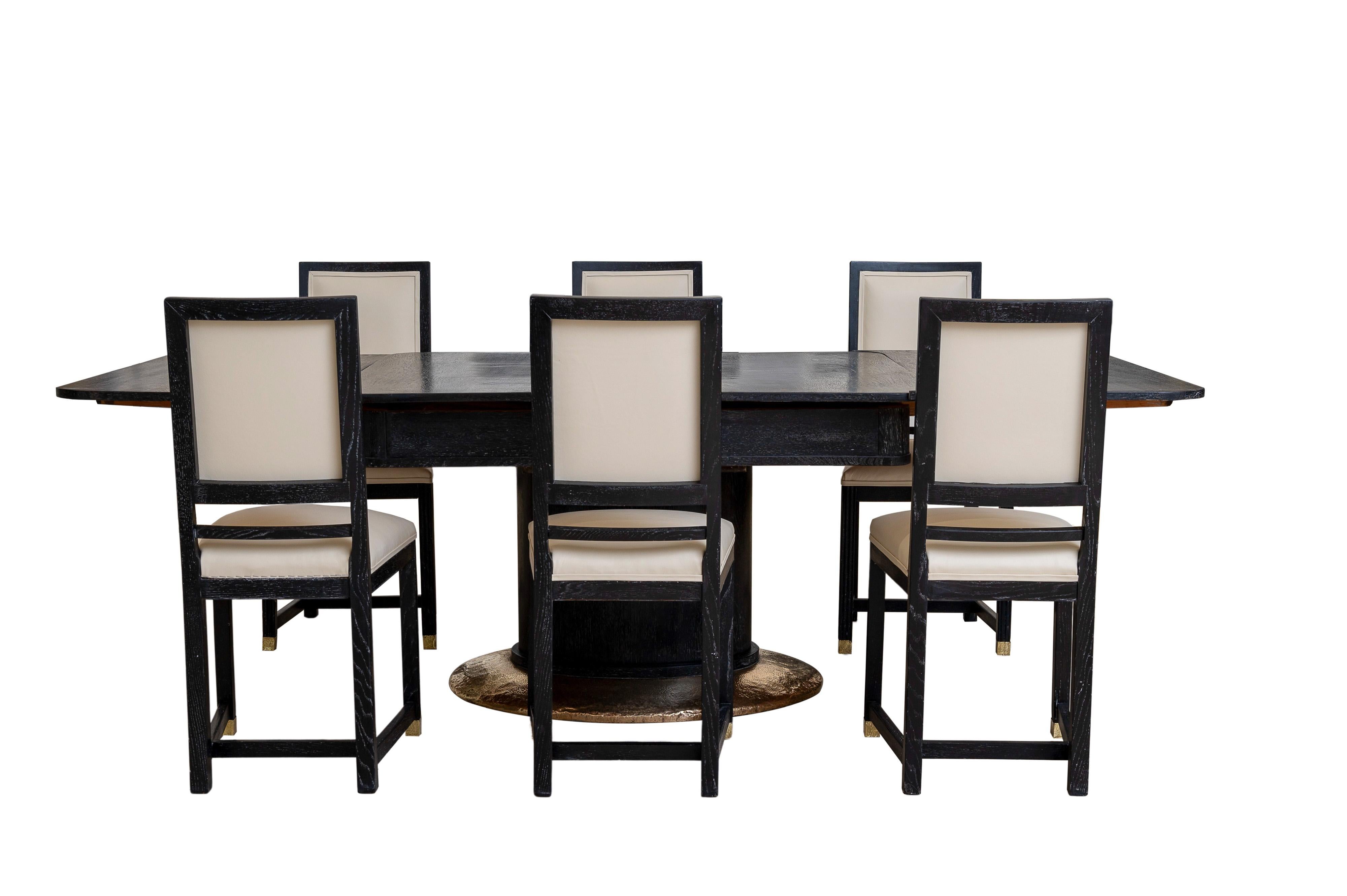 20ième siècle Table de salle à manger Fritz & Adolf Nagel école de Josef Hoffmann vers 1910 en vente