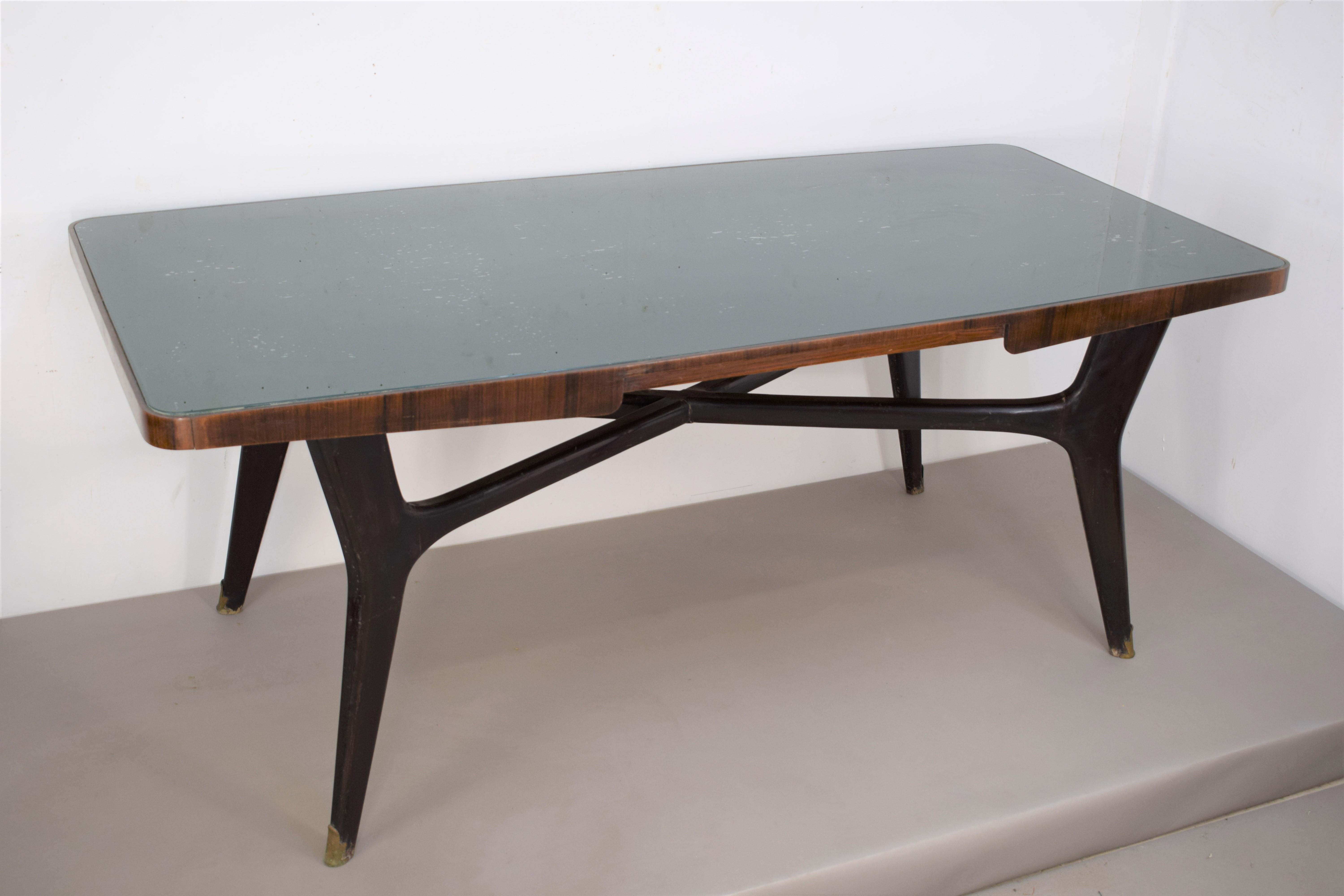 Mid-Century Modern Dining Table, Ico Parisi Style, 1950s For Sale