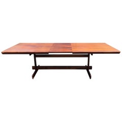 Dining Table in Brazilian Rosewood by Sergio Rodrigues, Brazilian Modern